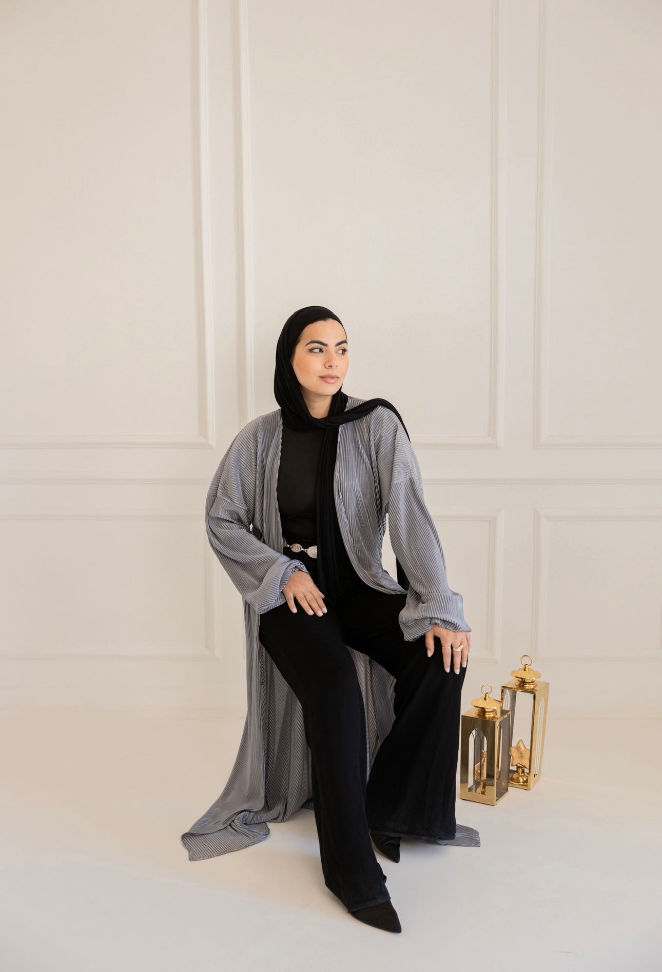 Zahra kaftan gray