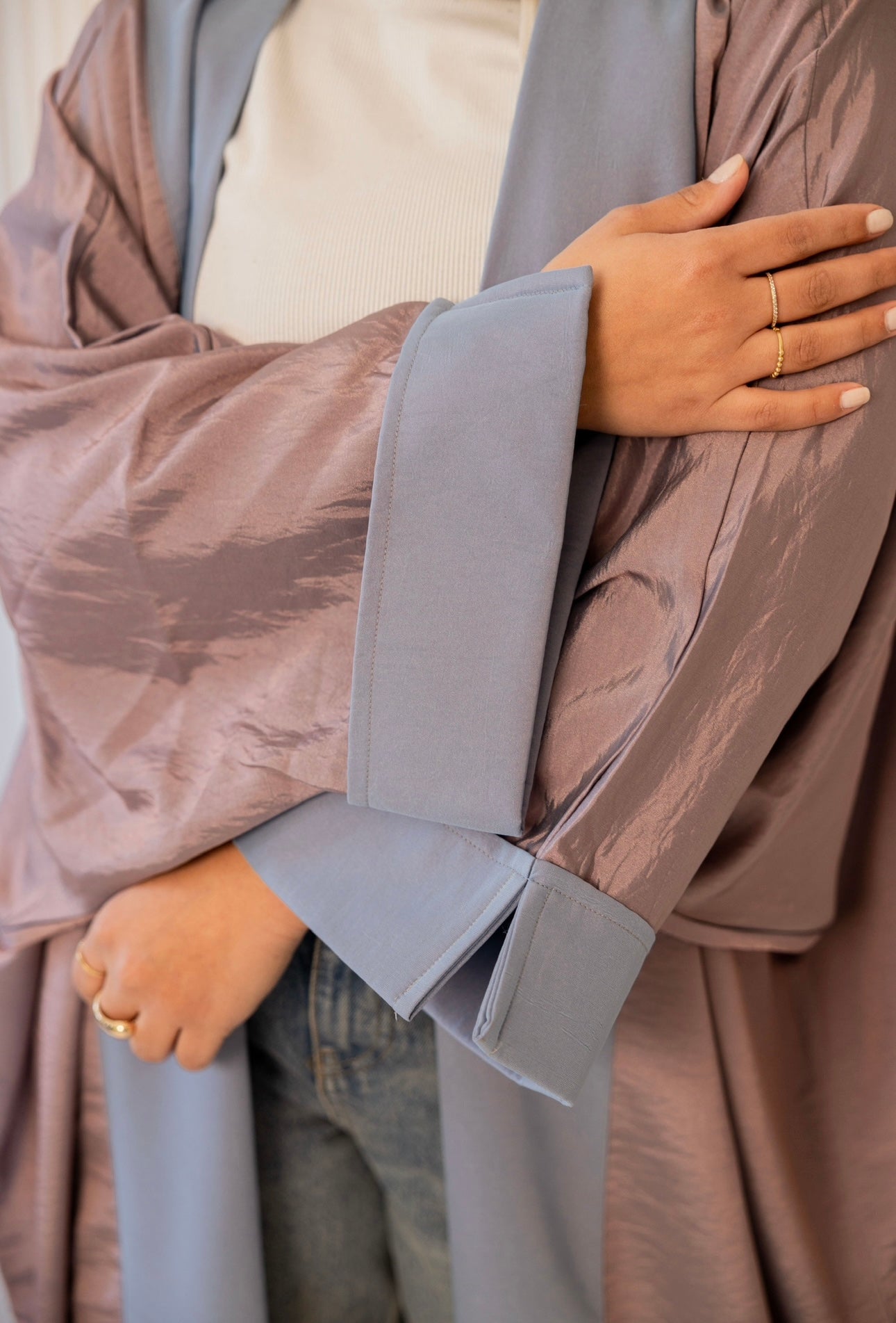 Twilight Elegance Kaftan pastel blue