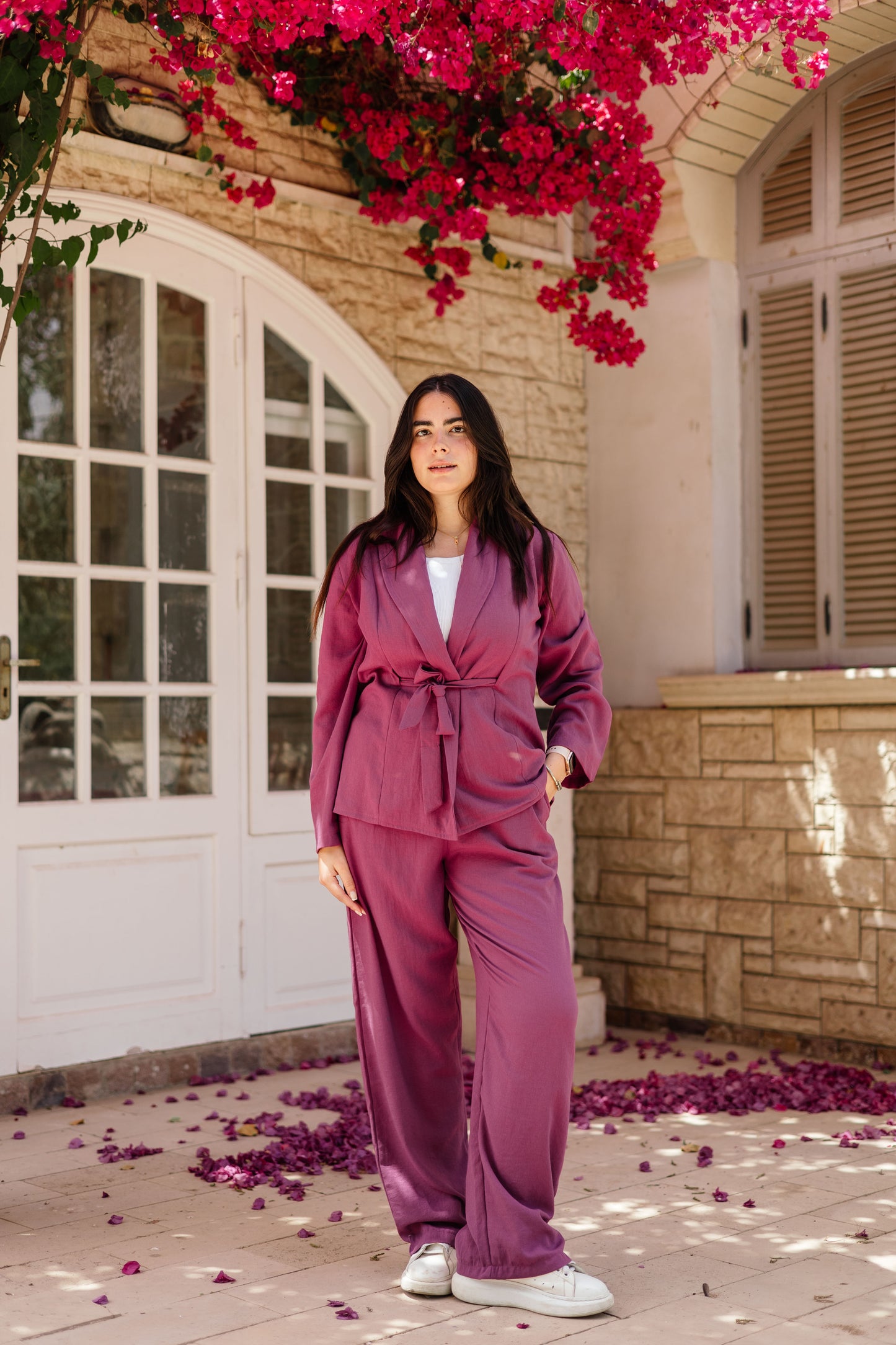 Puffy Set purple(Linen)
