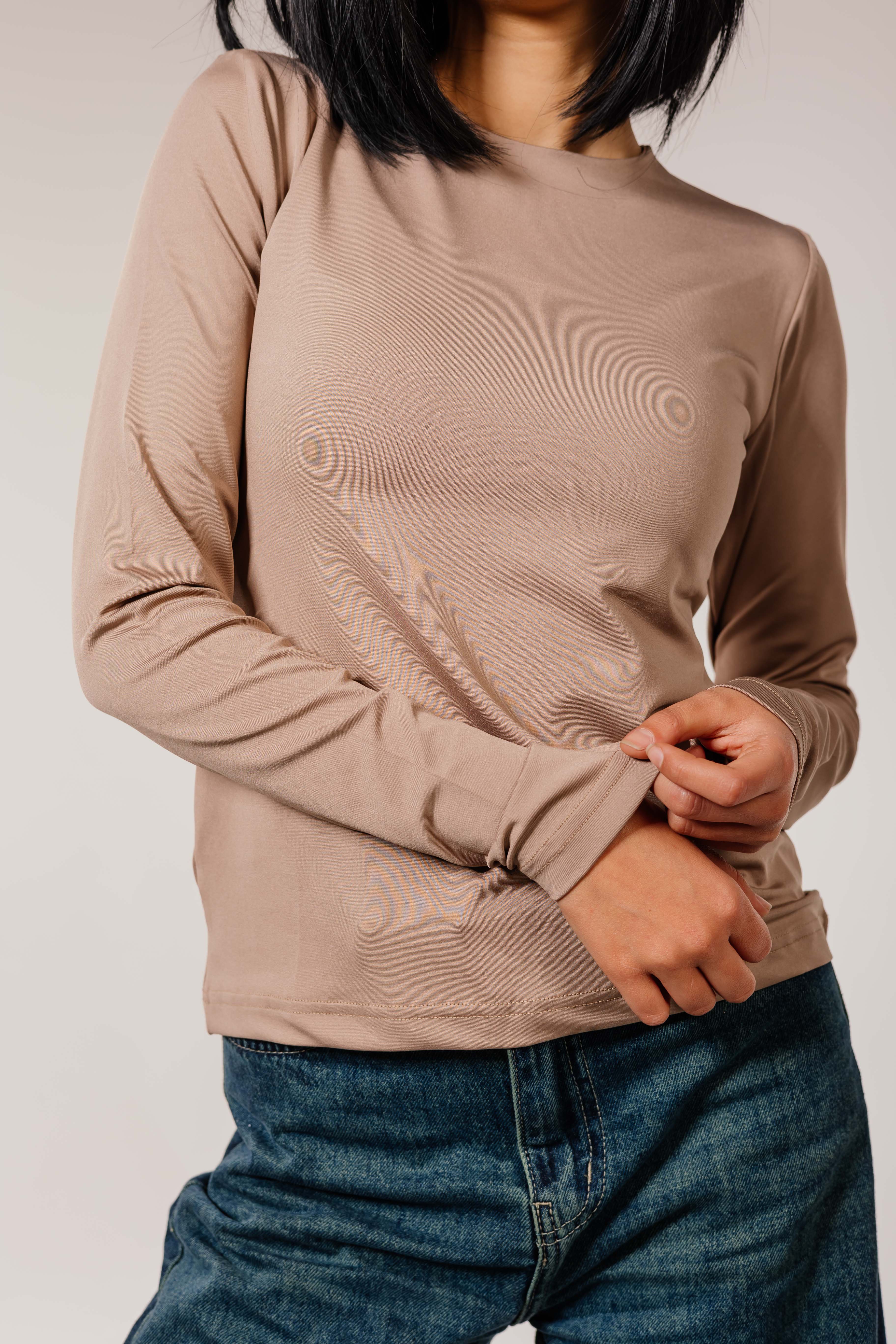 Mocha Long Sleeve Top