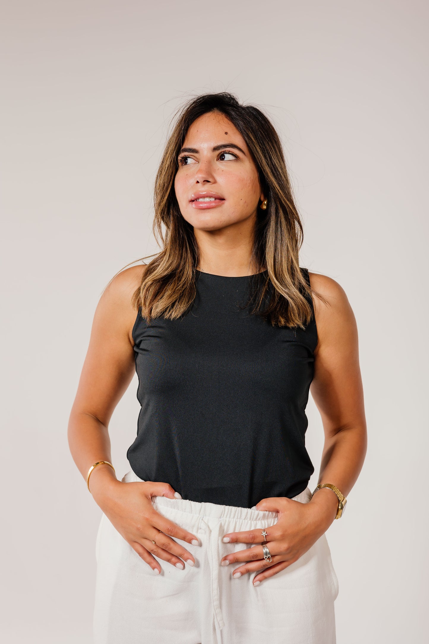 Black Sleeveless Top