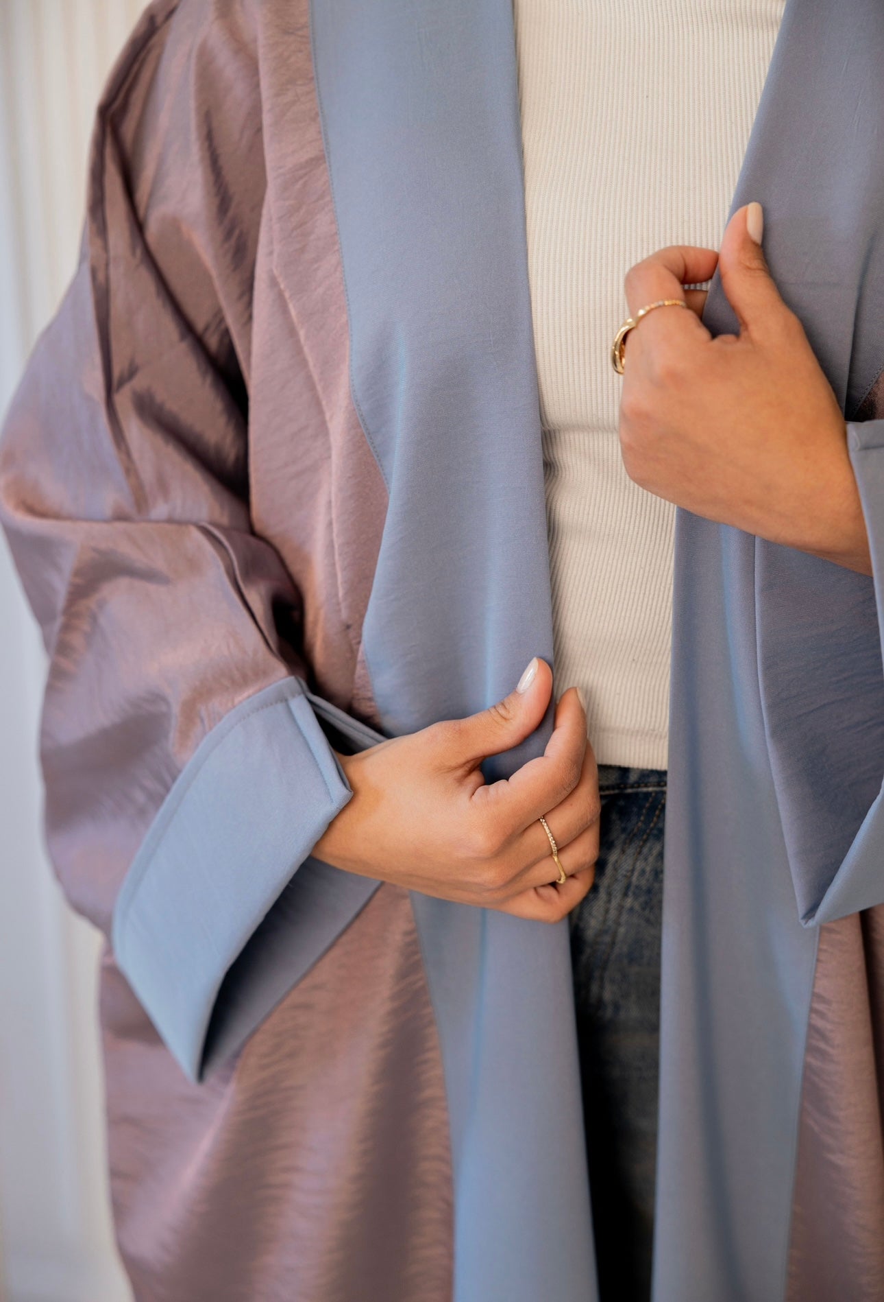 Twilight Elegance Kaftan pastel blue