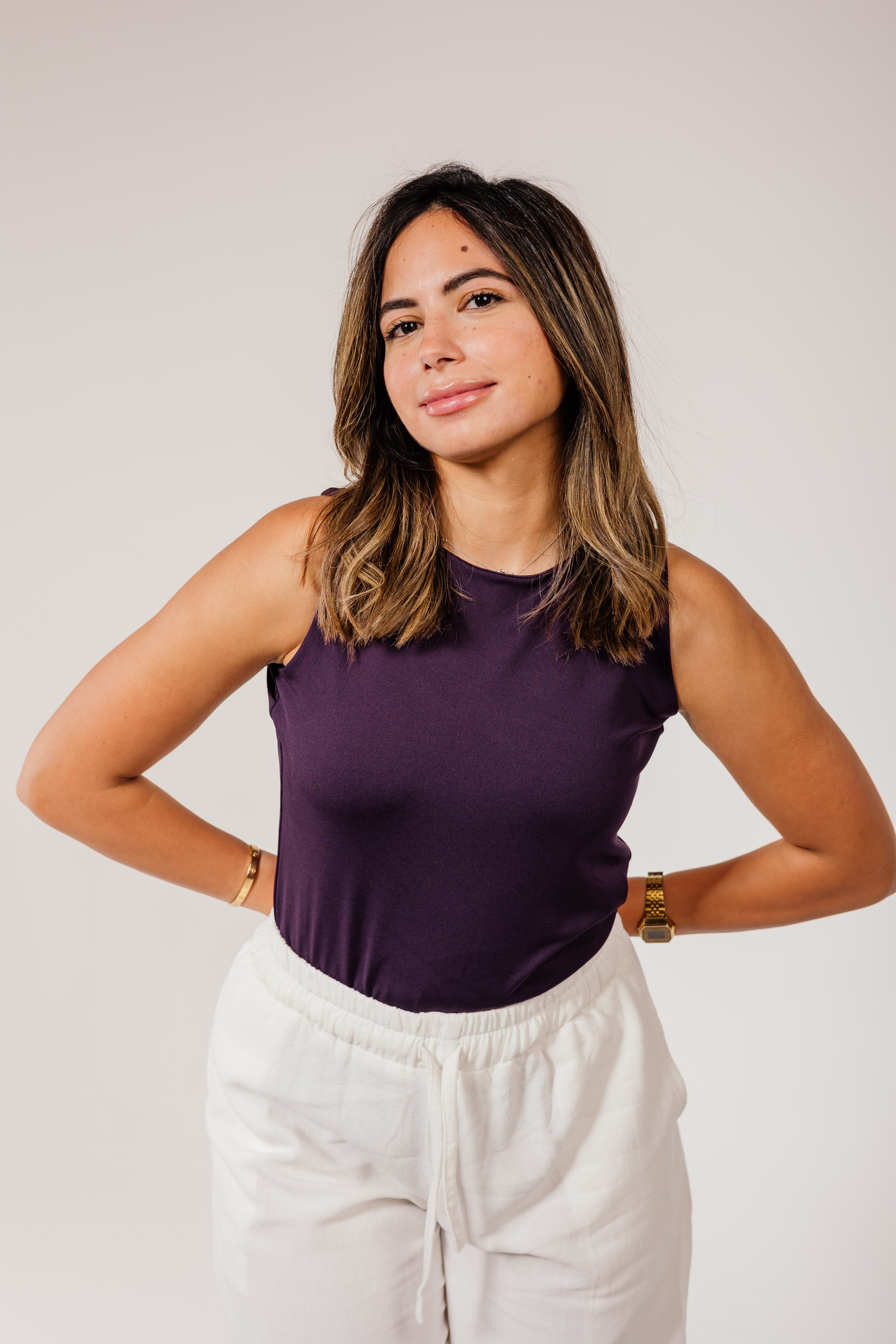 Purple Sleeveless Top