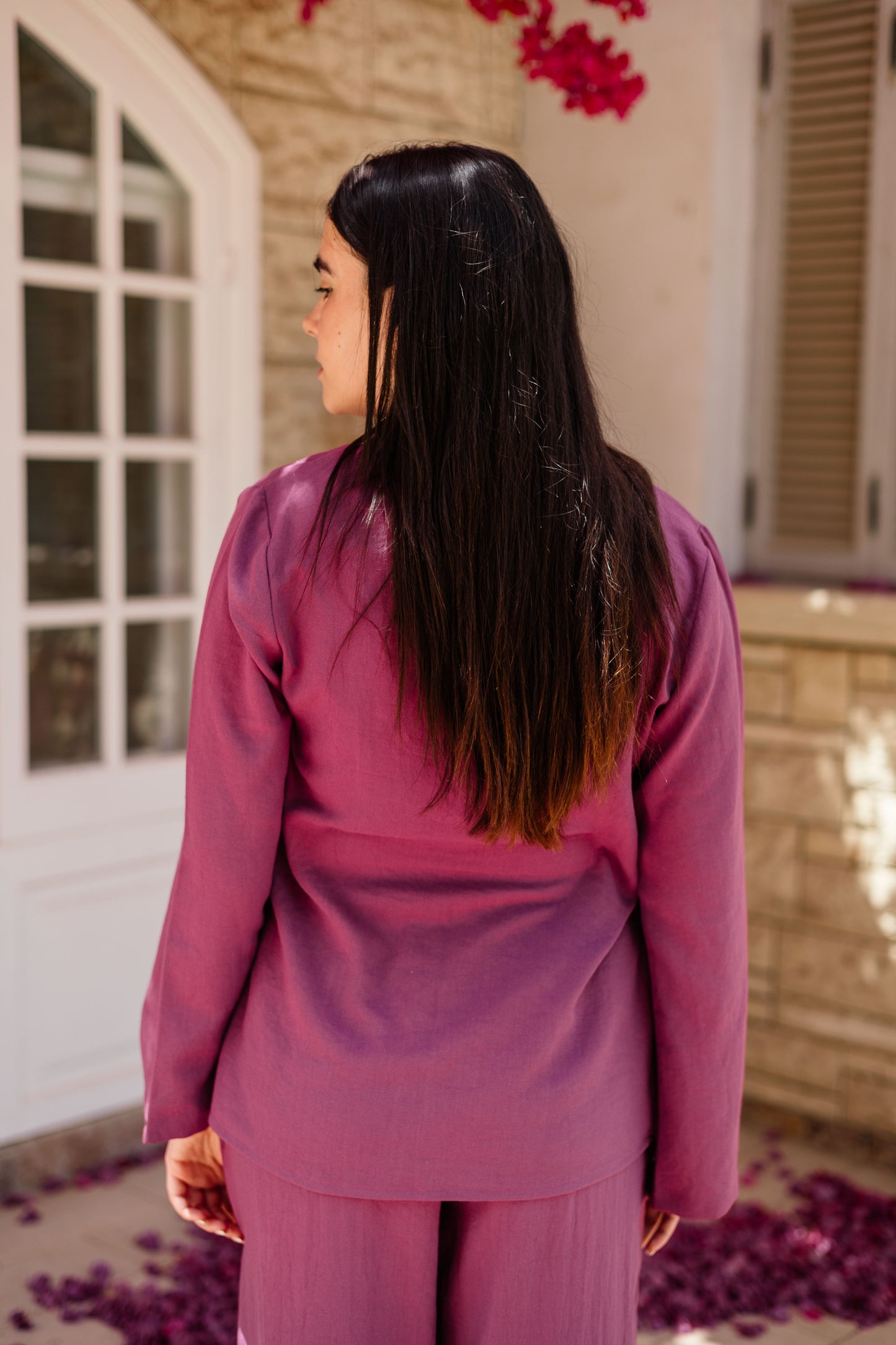 Puffy Set purple(Linen)