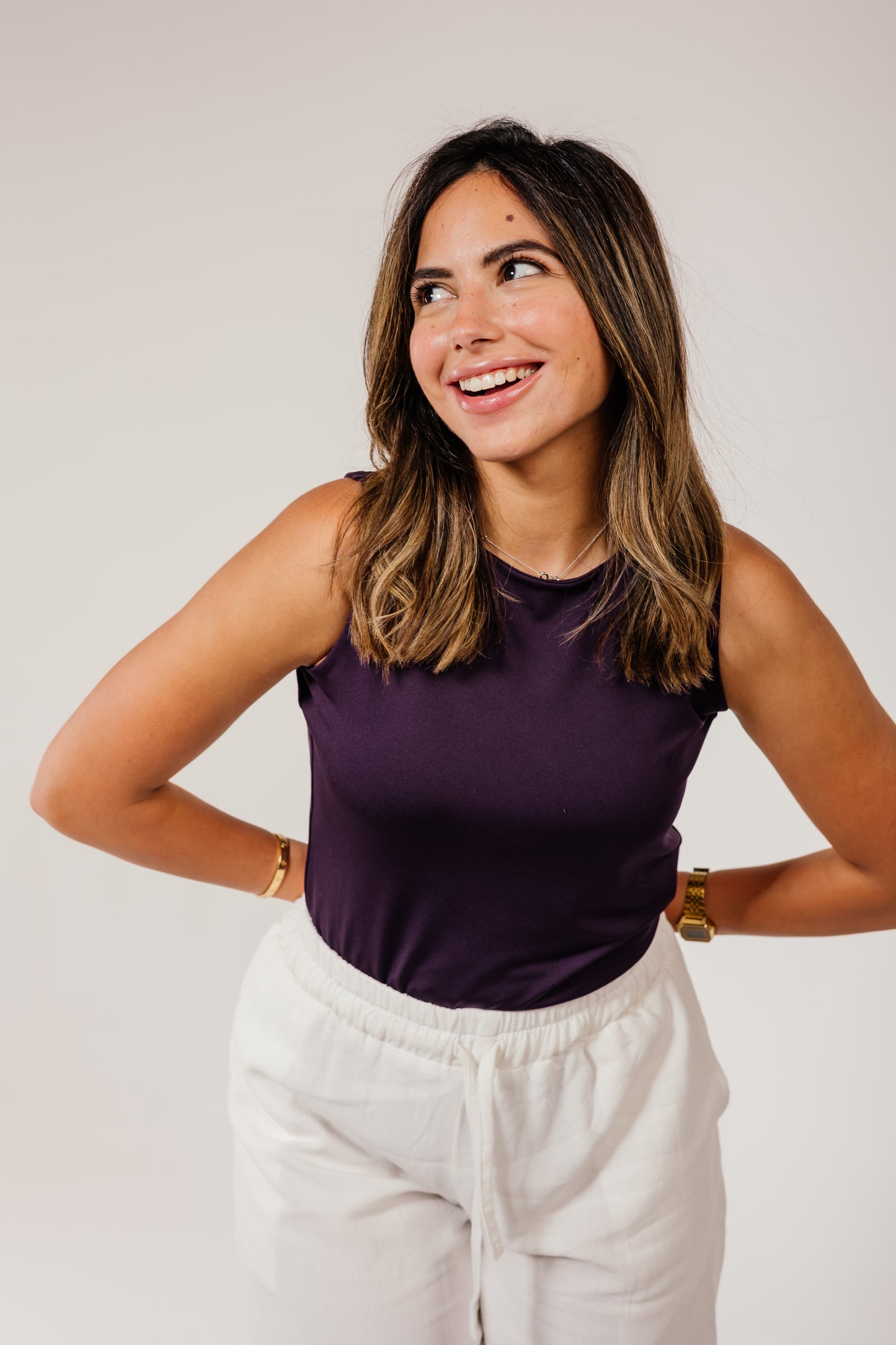 Purple Sleeveless Top