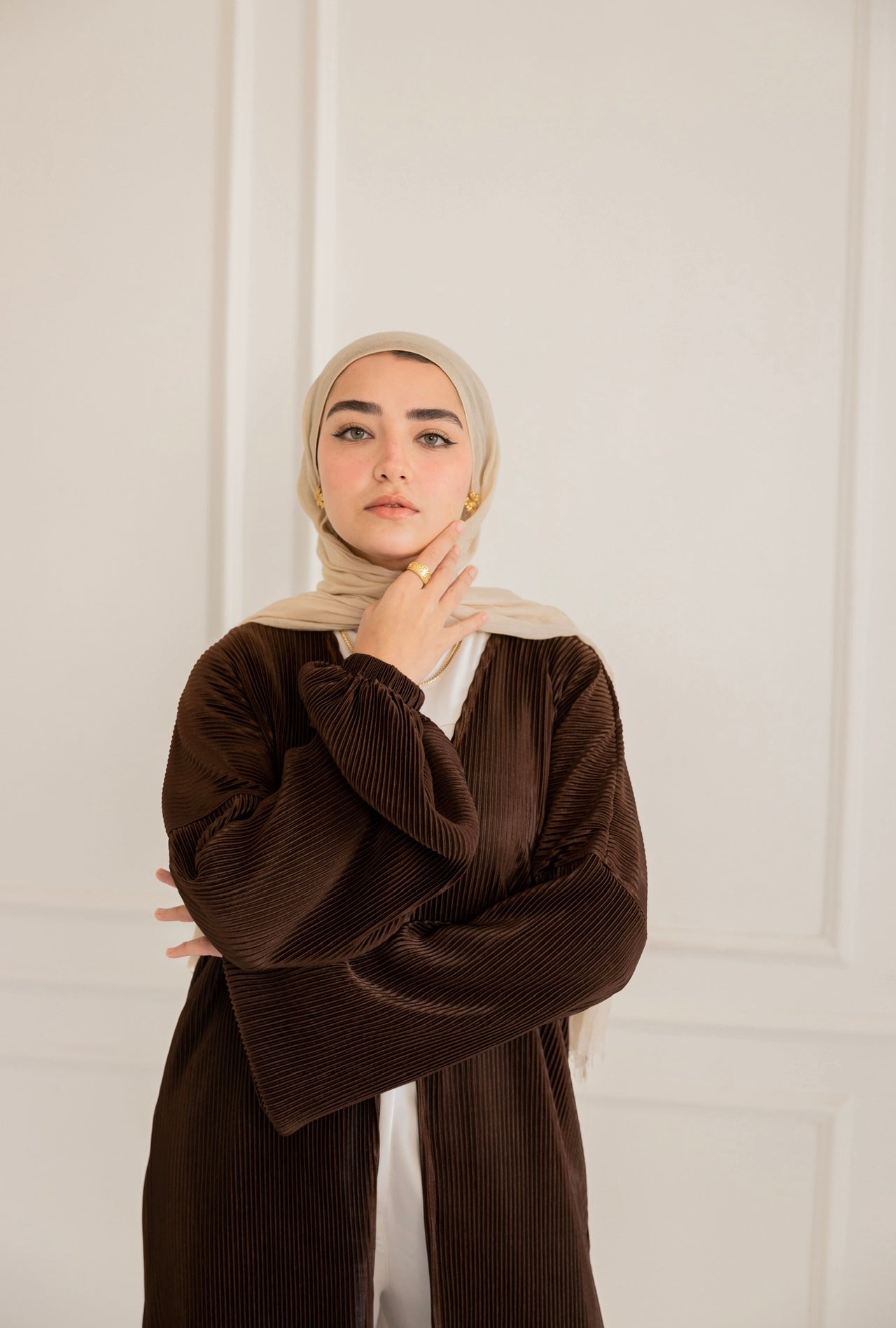 Zahra kaftan Brown