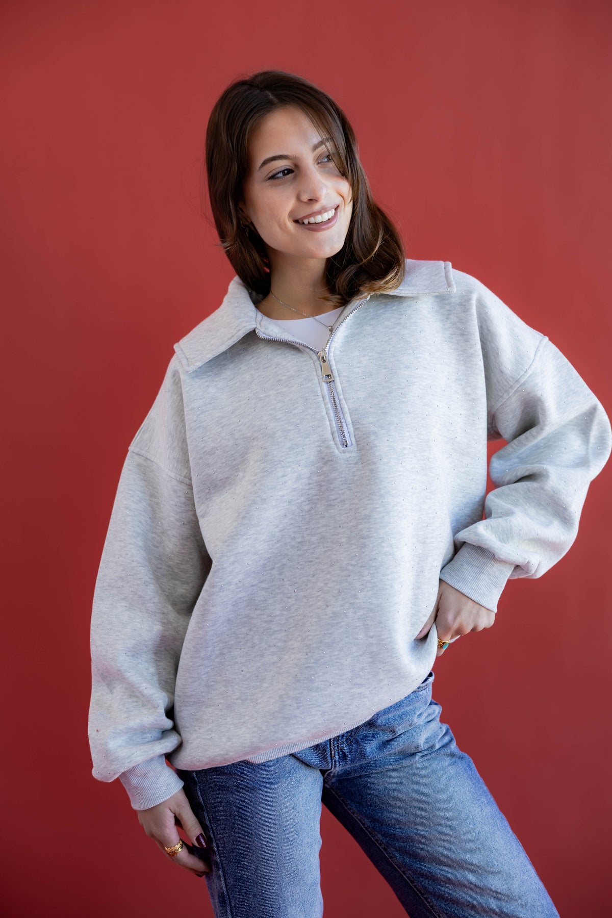 Mila Hoodie ( gray )