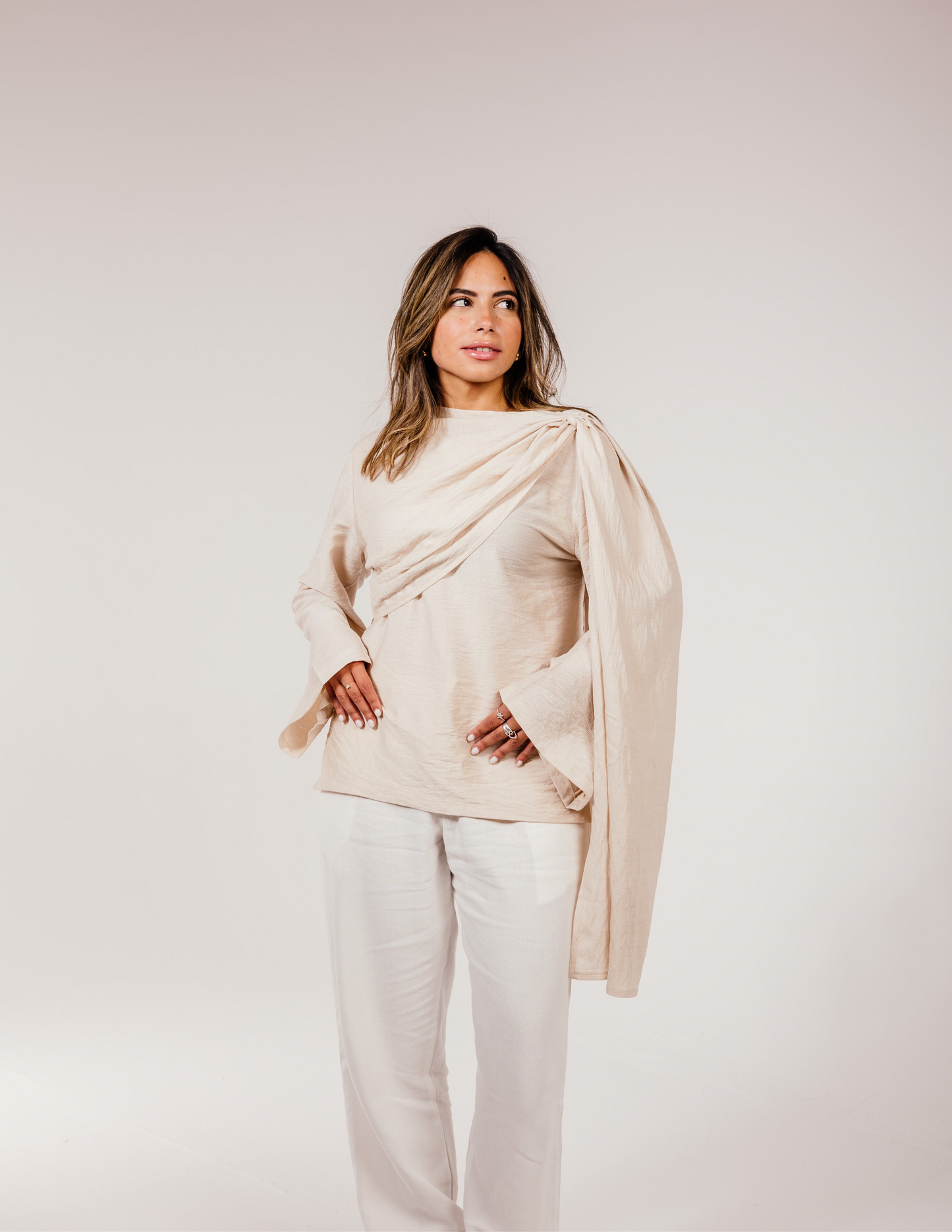 Serena Top (Beige)