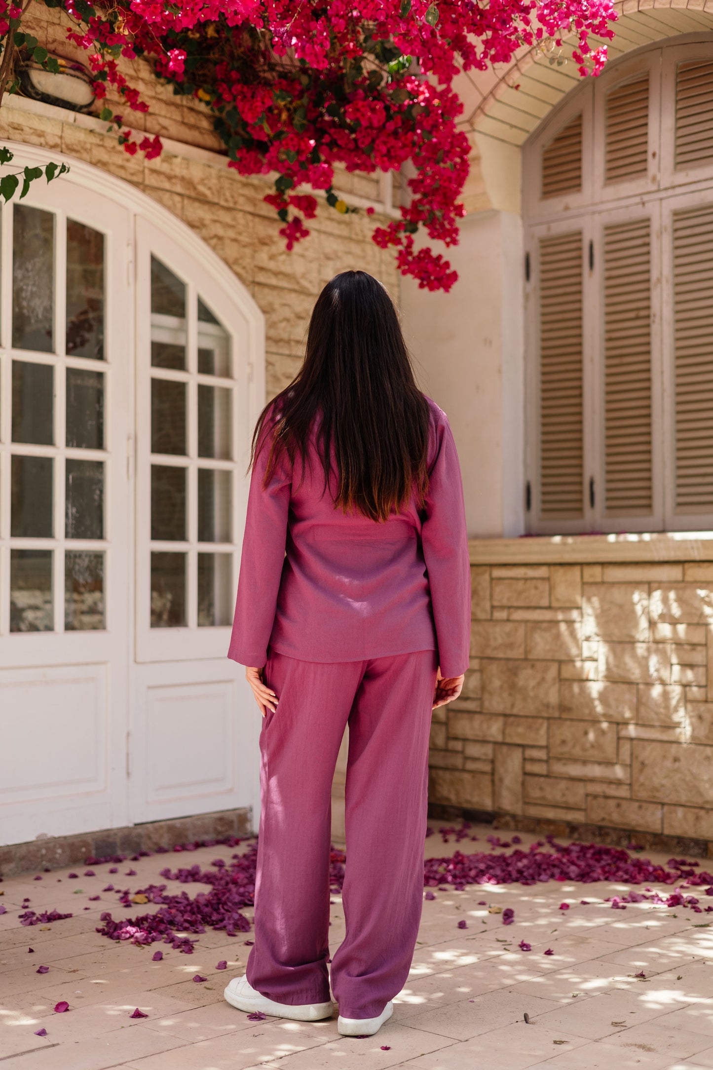 Puffy Set purple(Linen)