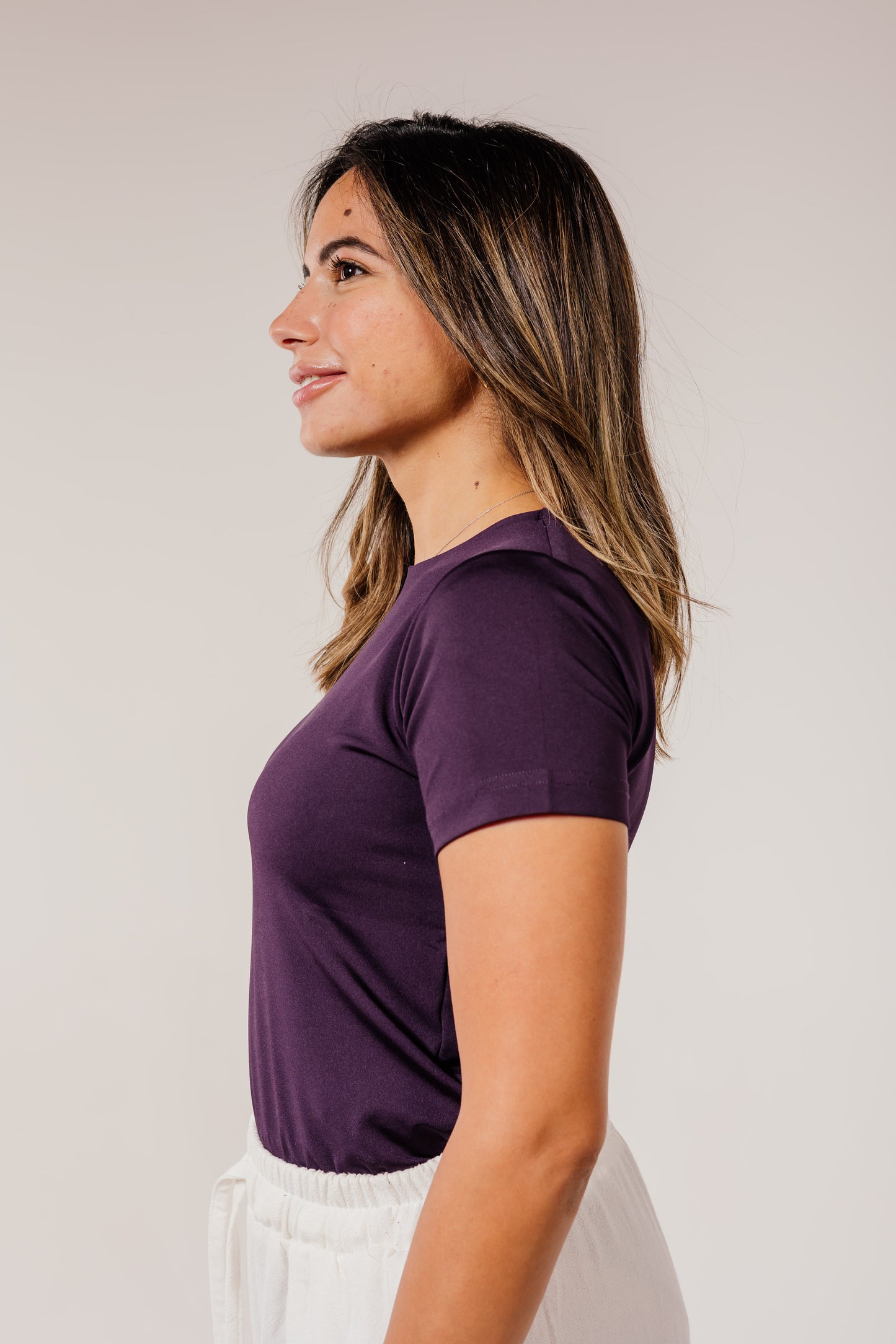 Purple Short Sleeve Top