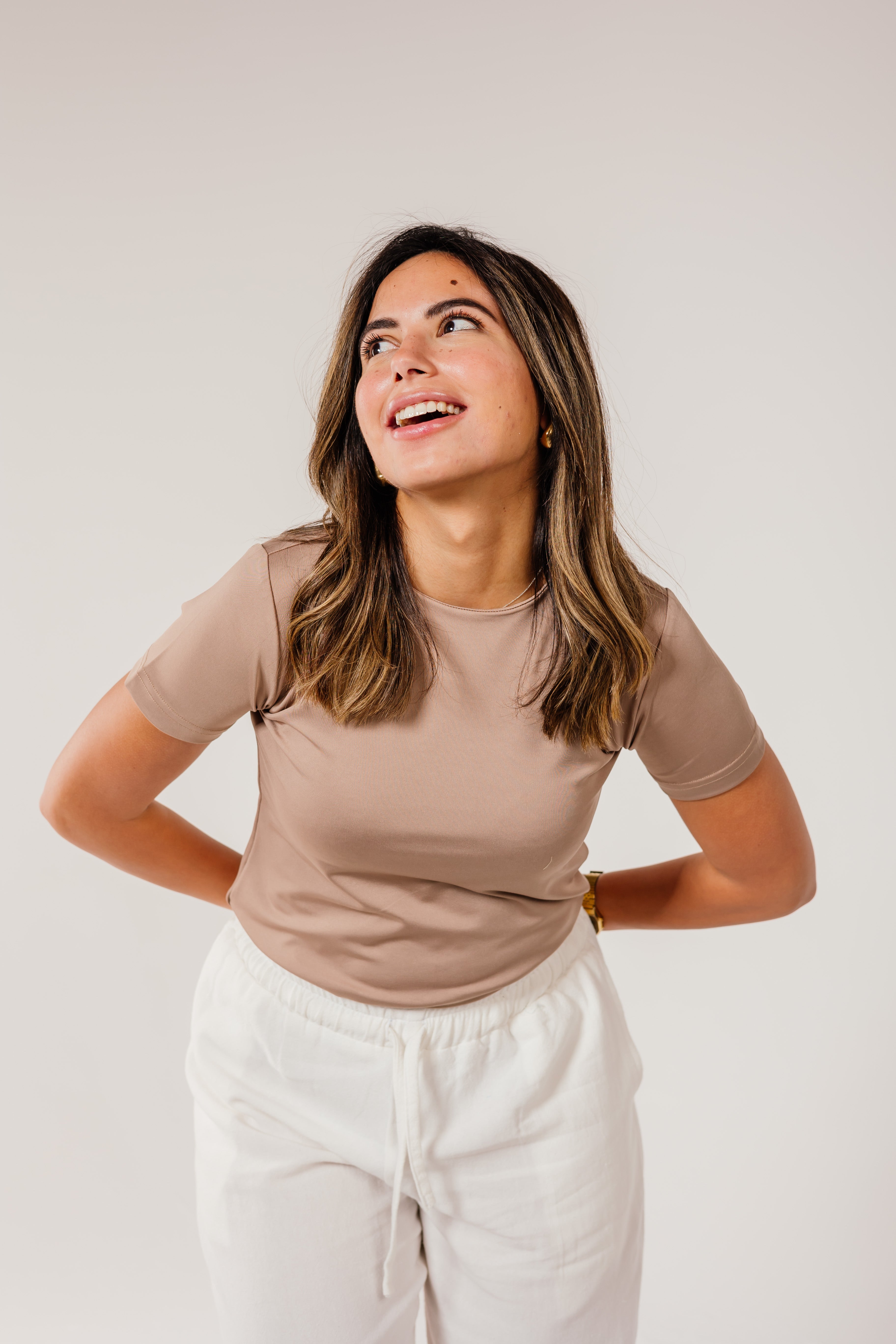 Mocha Short Sleeve Top