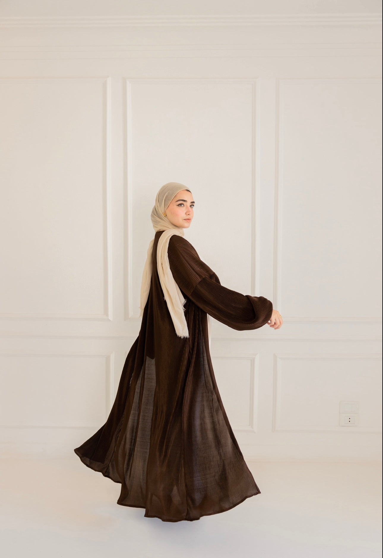 Zahra kaftan Brown