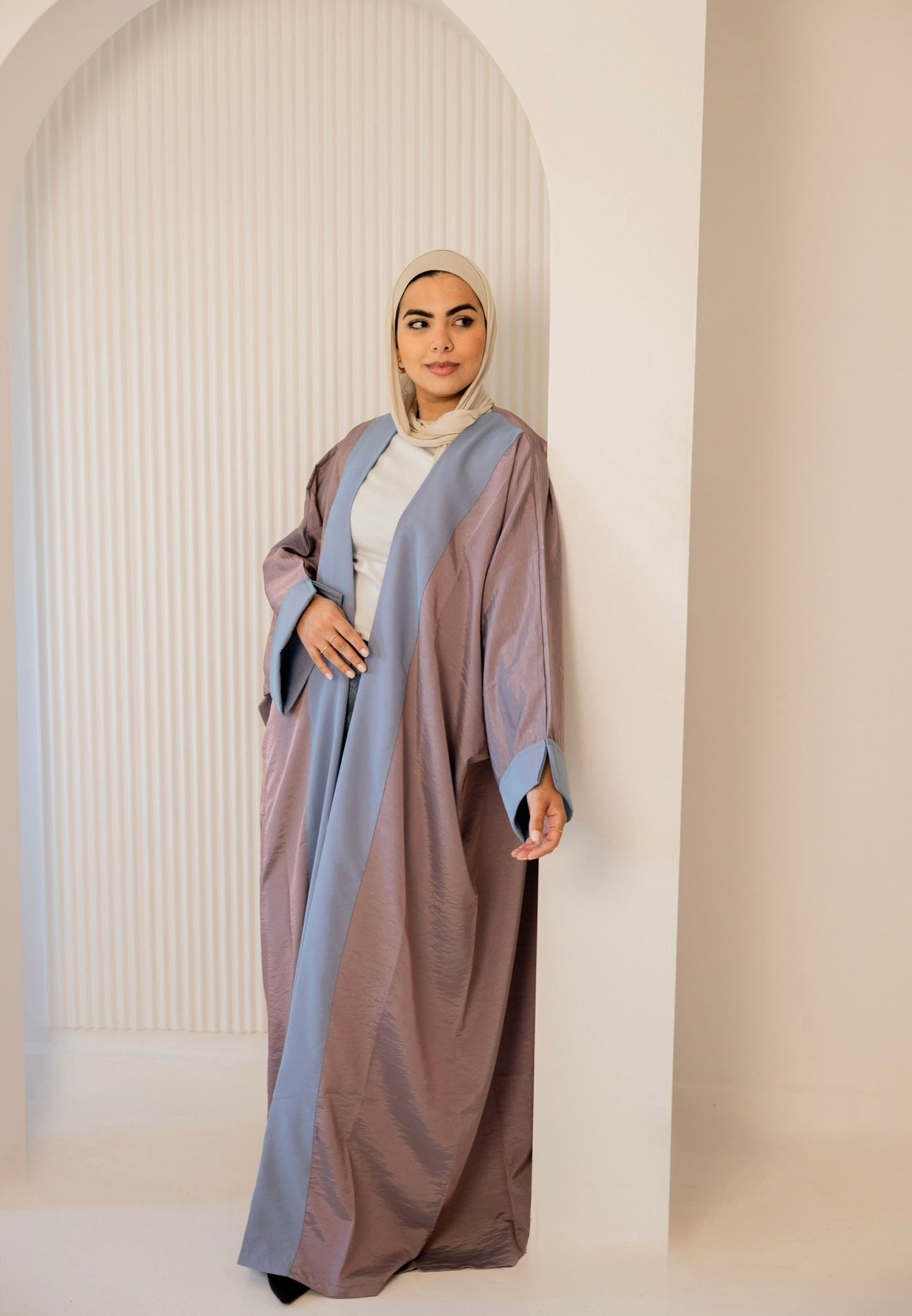 Twilight Elegance Kaftan pastel blue
