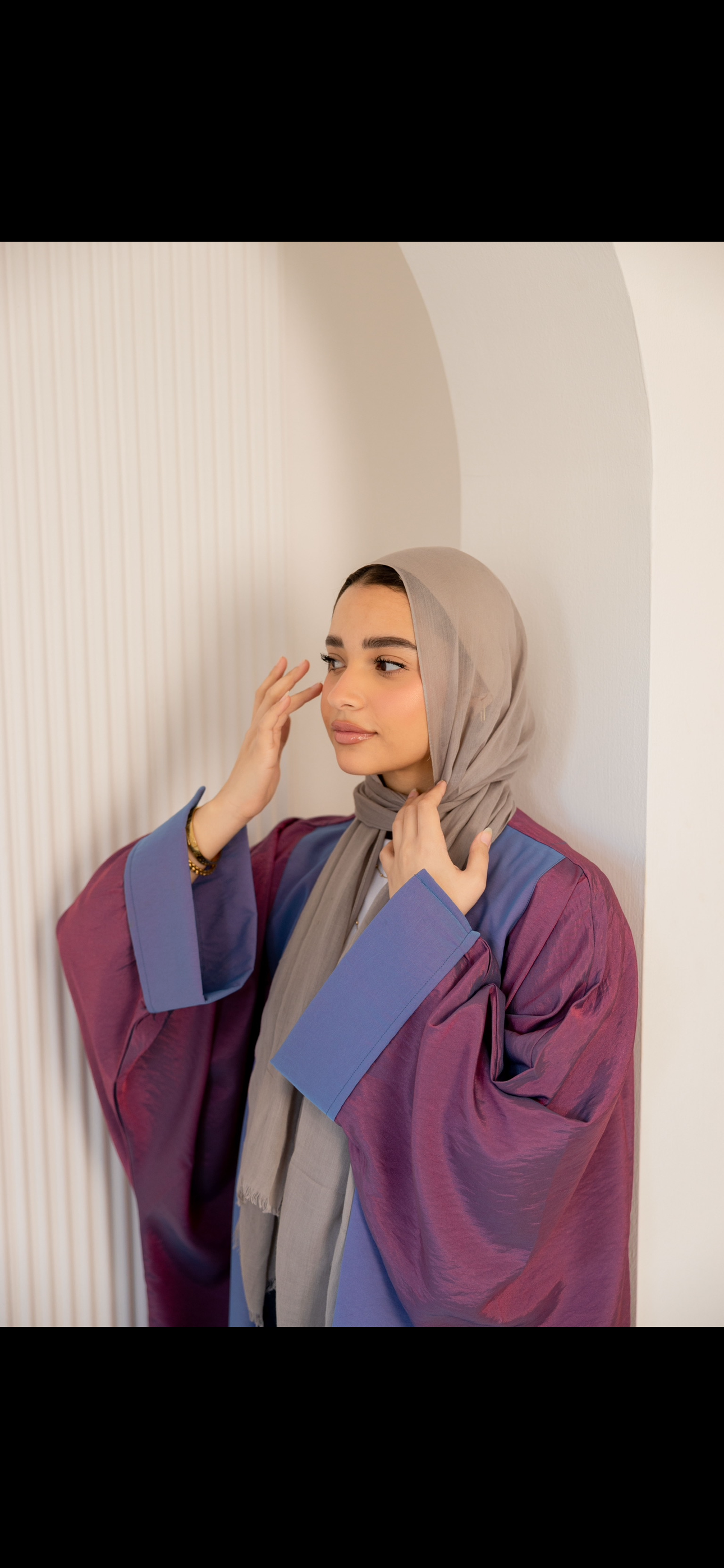 Twilight Elegance Kaftan purple