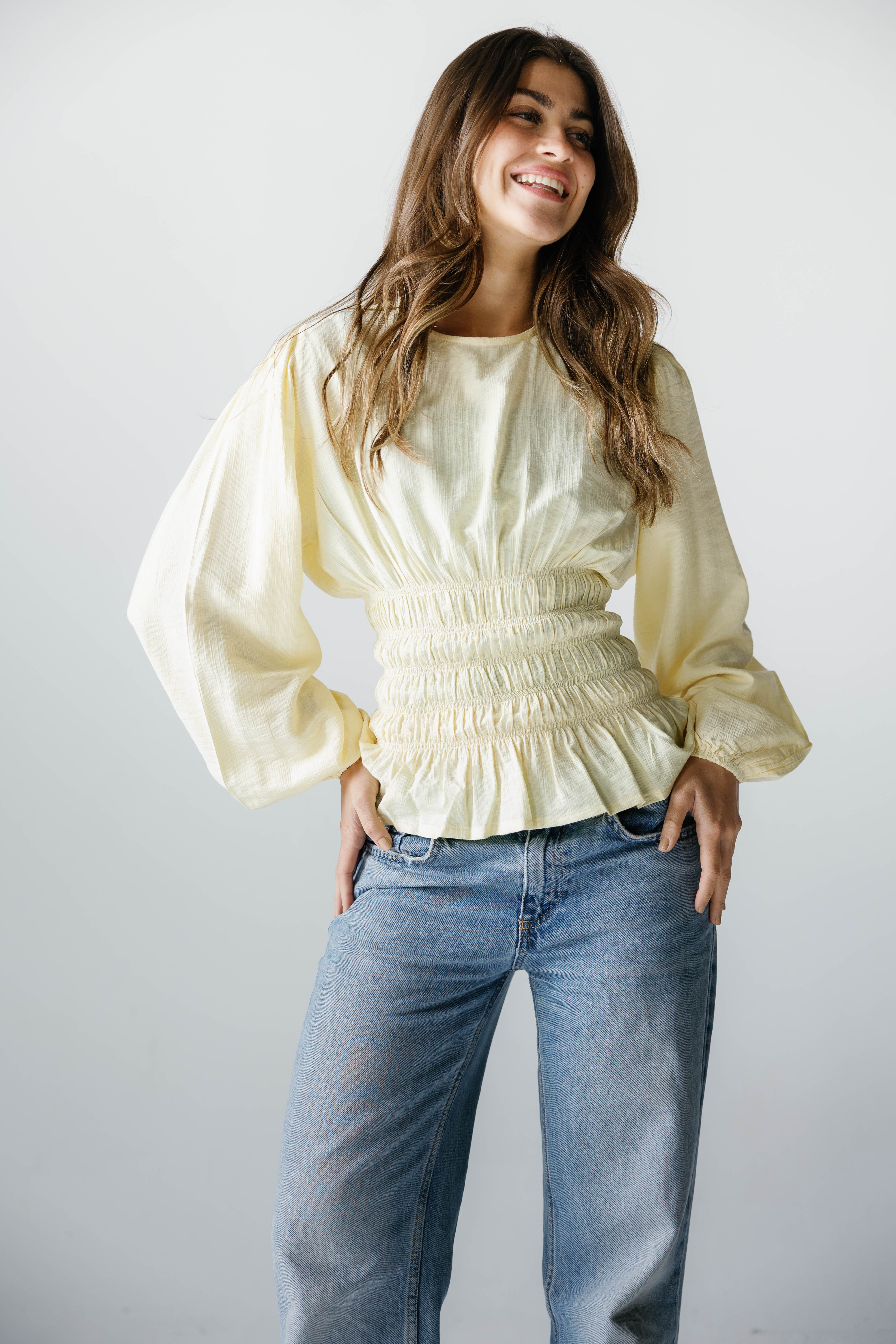 Mila Blouse ( yellow)