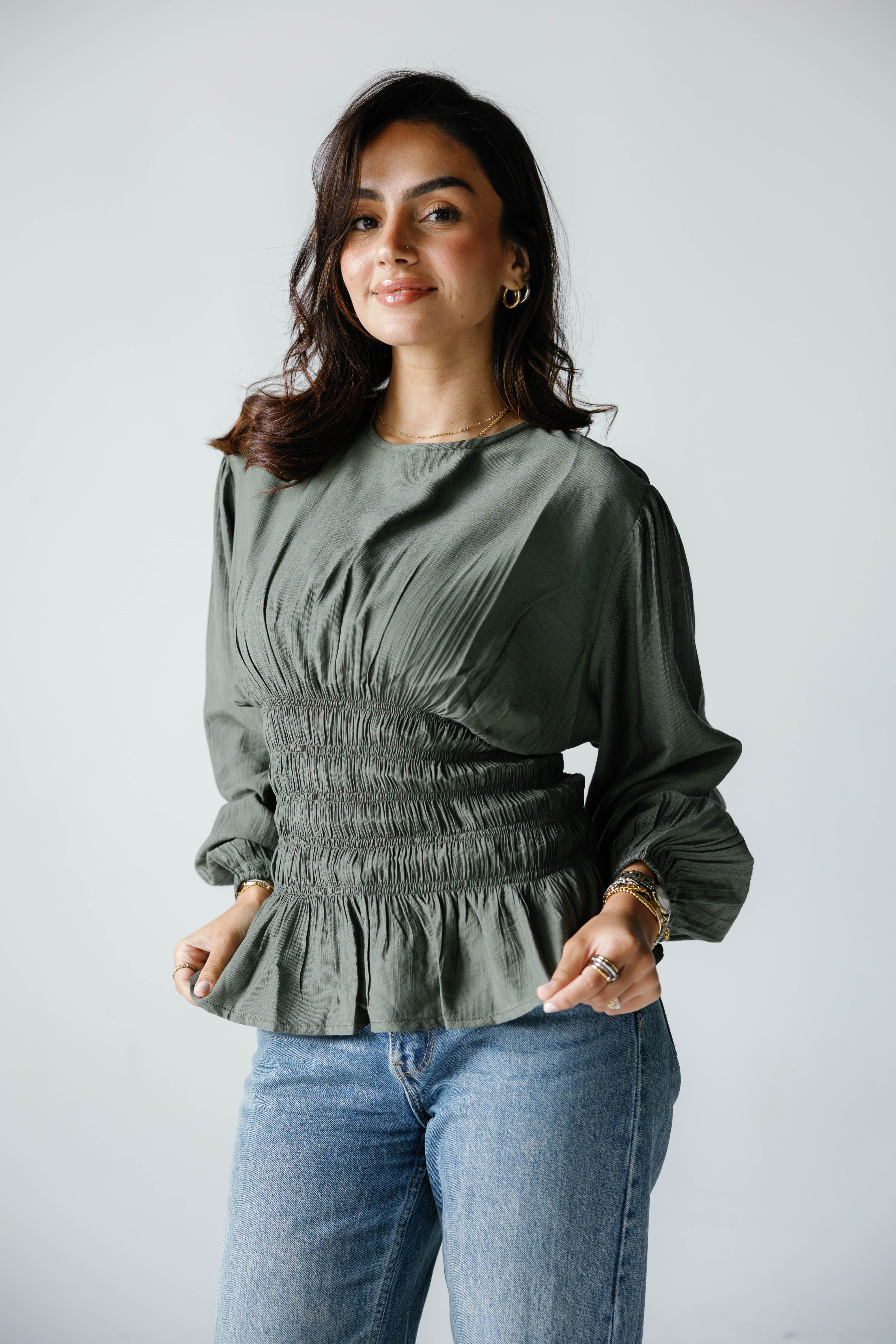 Mila Blouse ( olive )