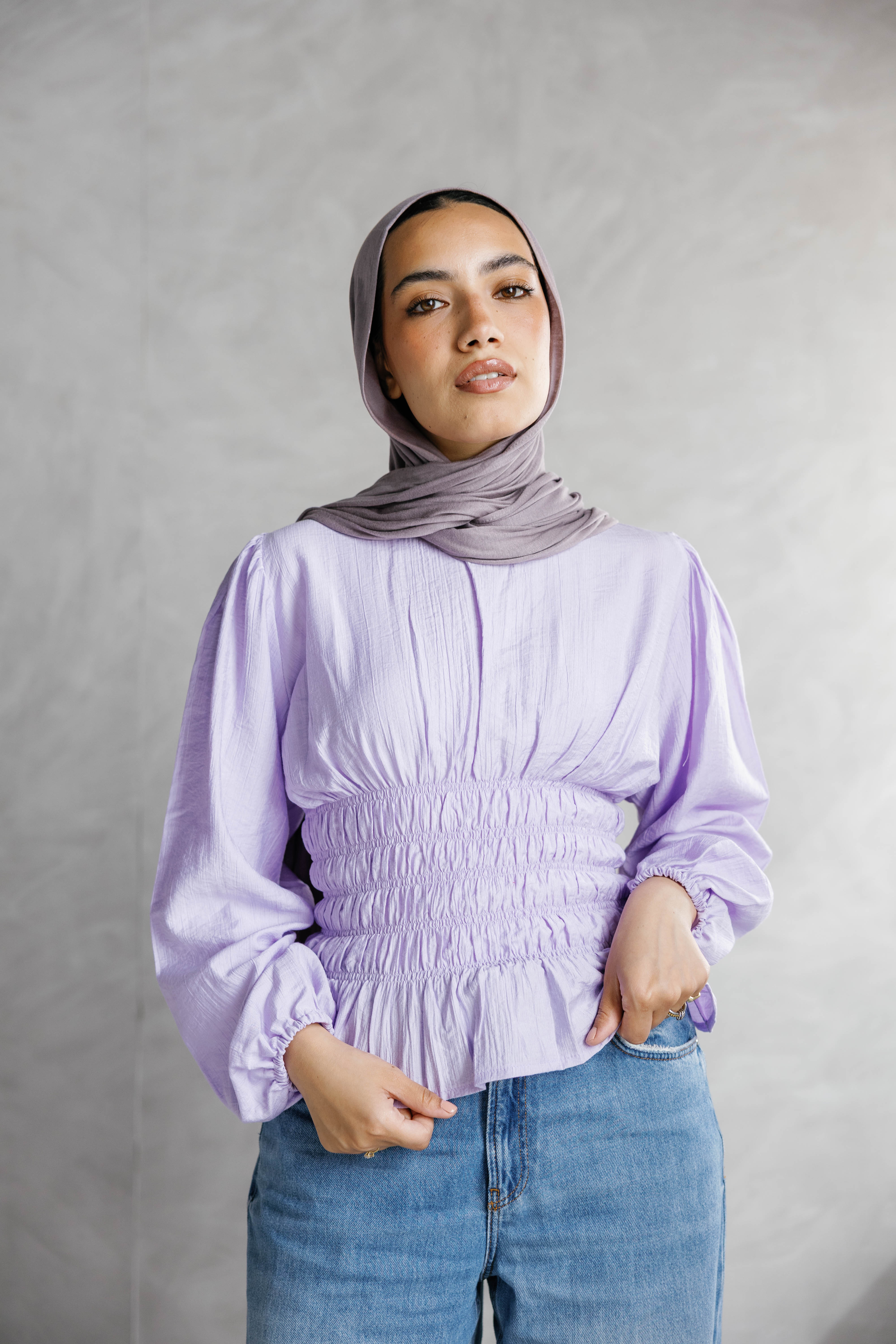 Mila Blouse ( purple)