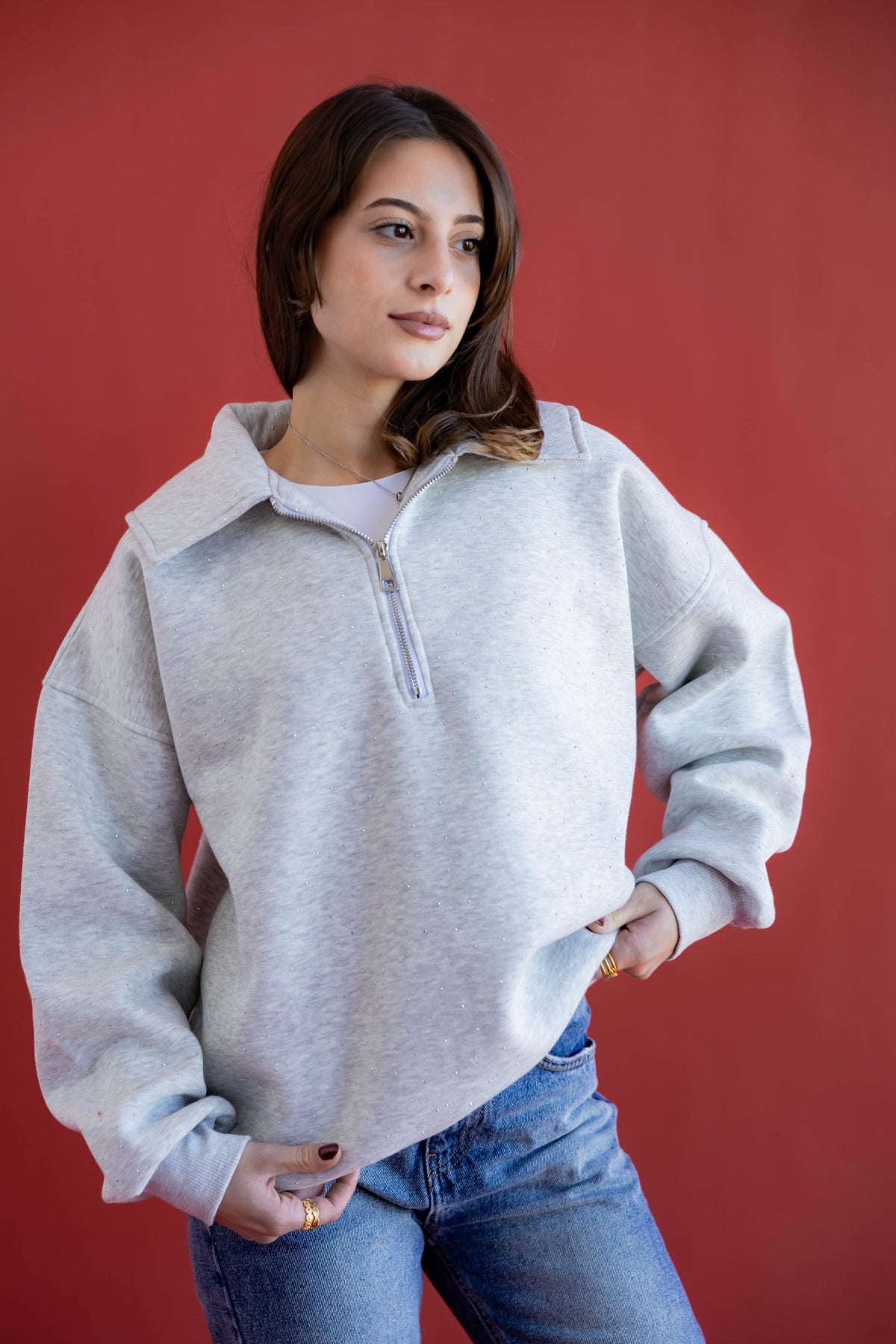 Mila Hoodie ( gray )