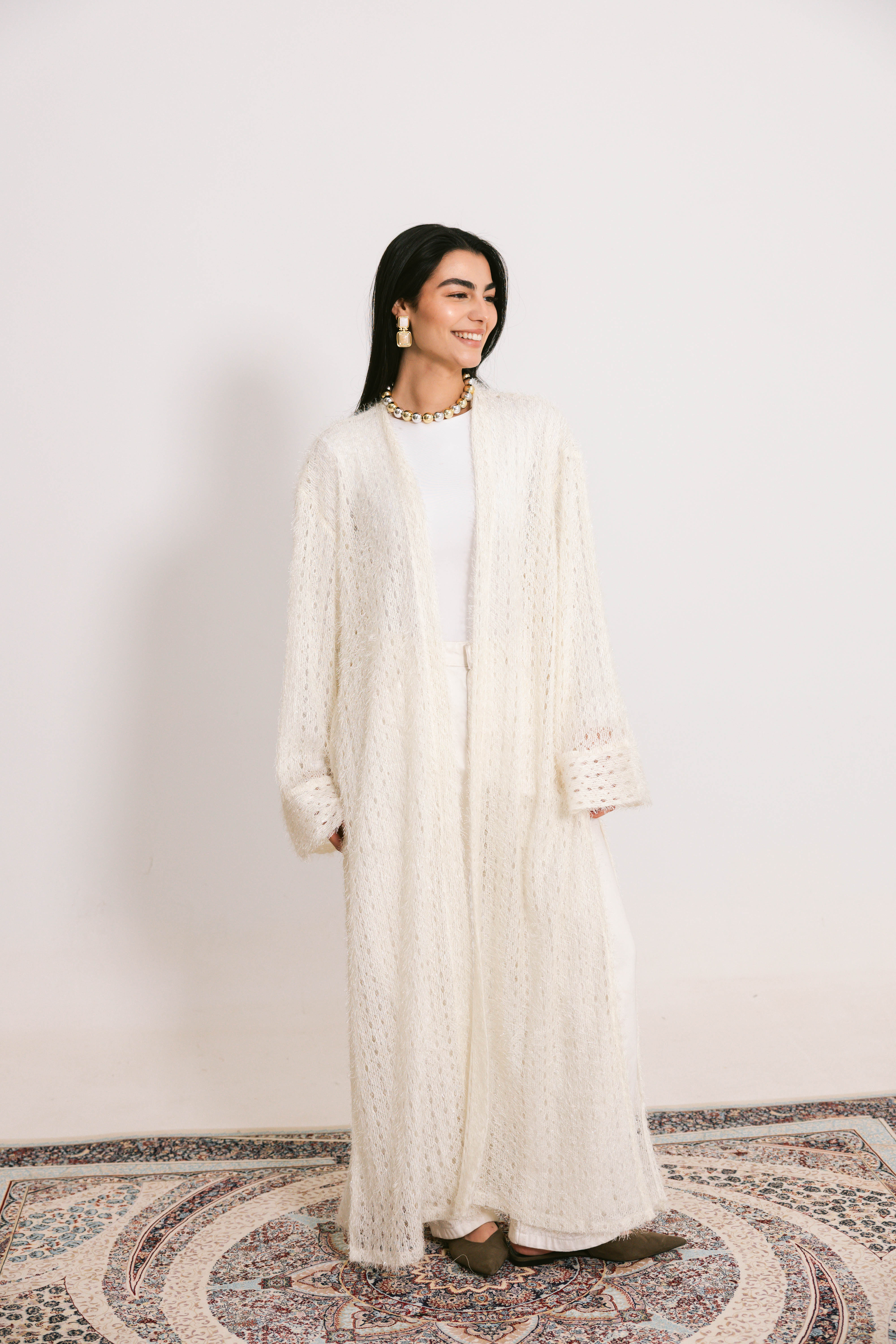 Sahar kaftan ( off white )