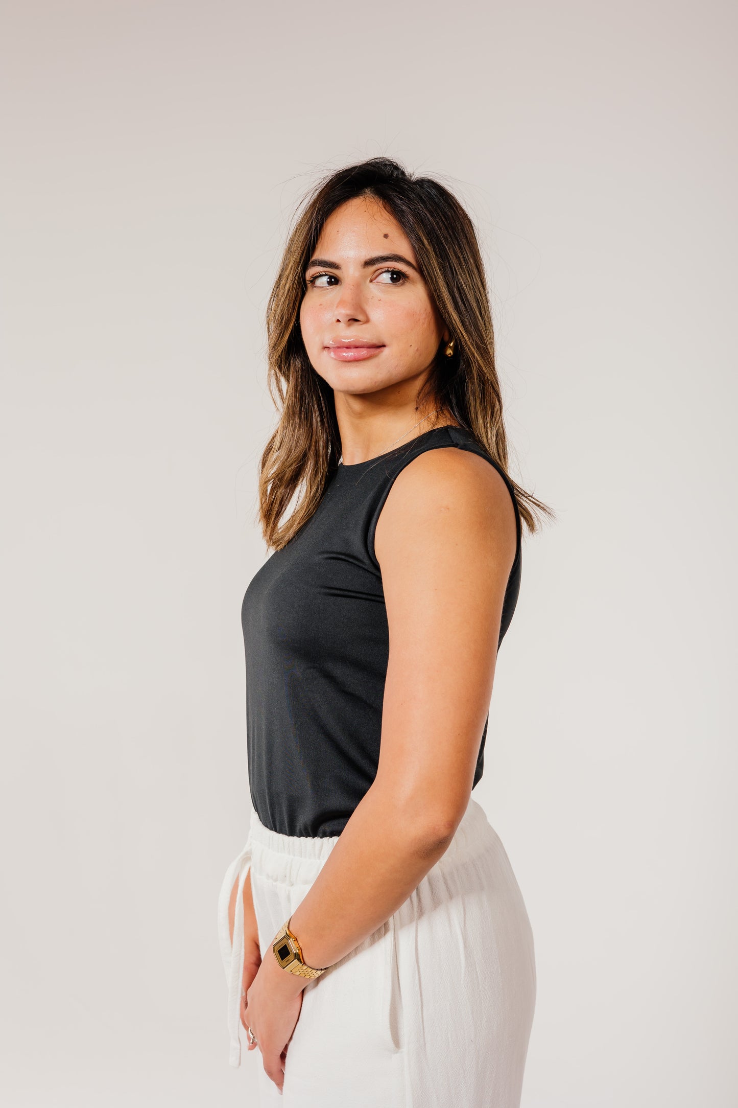 Black Sleeveless Top