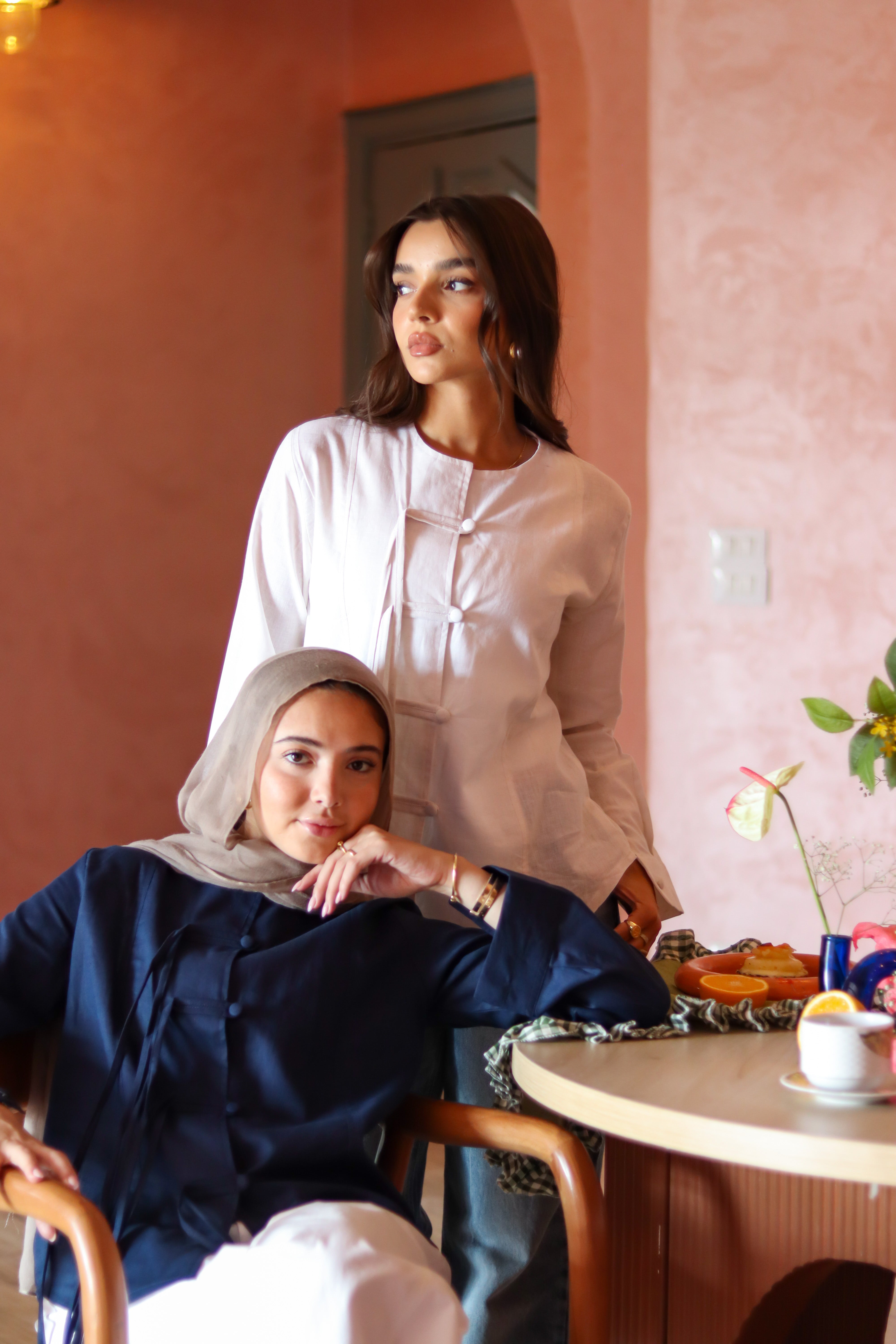 Sora Blouse ( Navy )