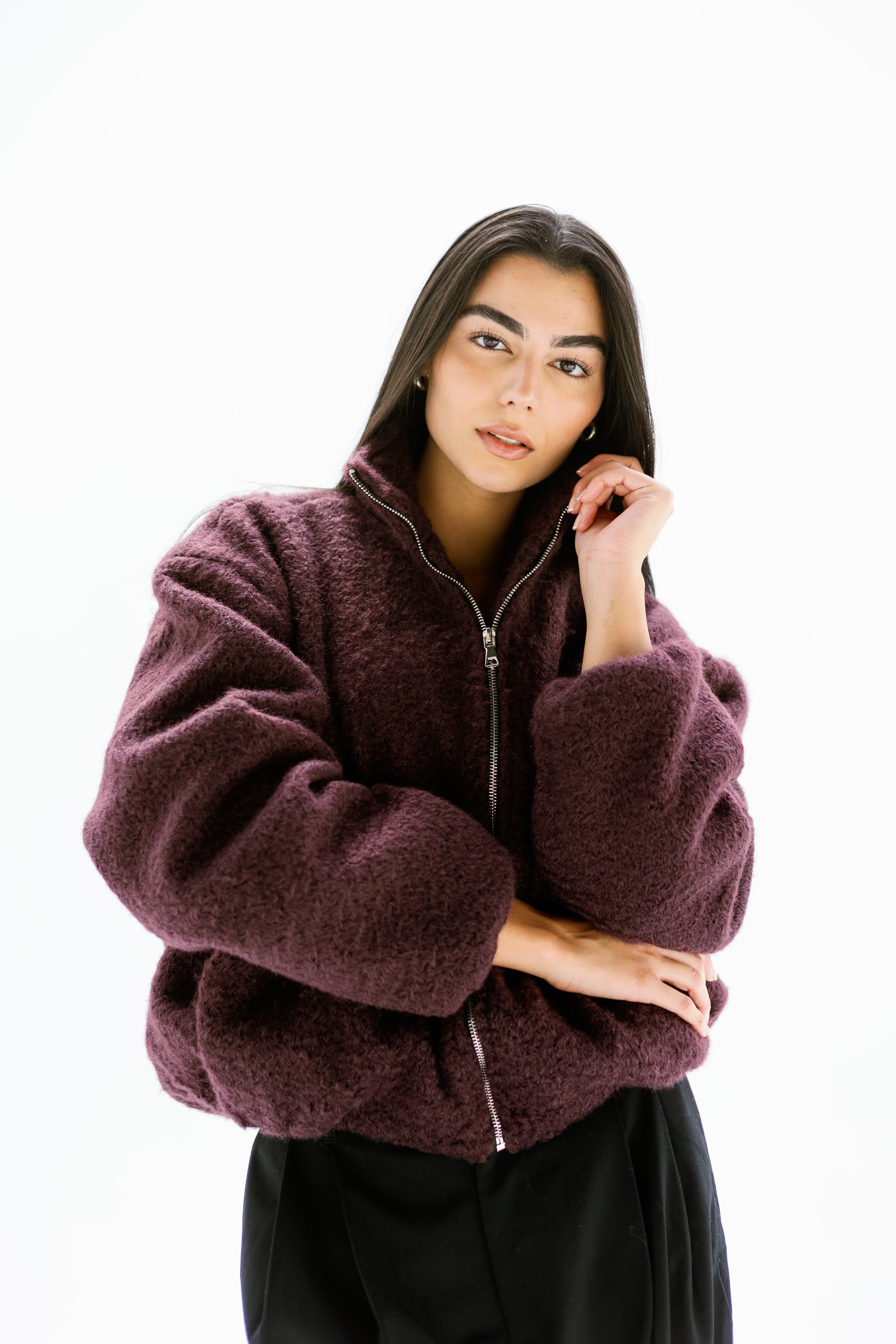 NÓIR JACKET ( Burgandy )