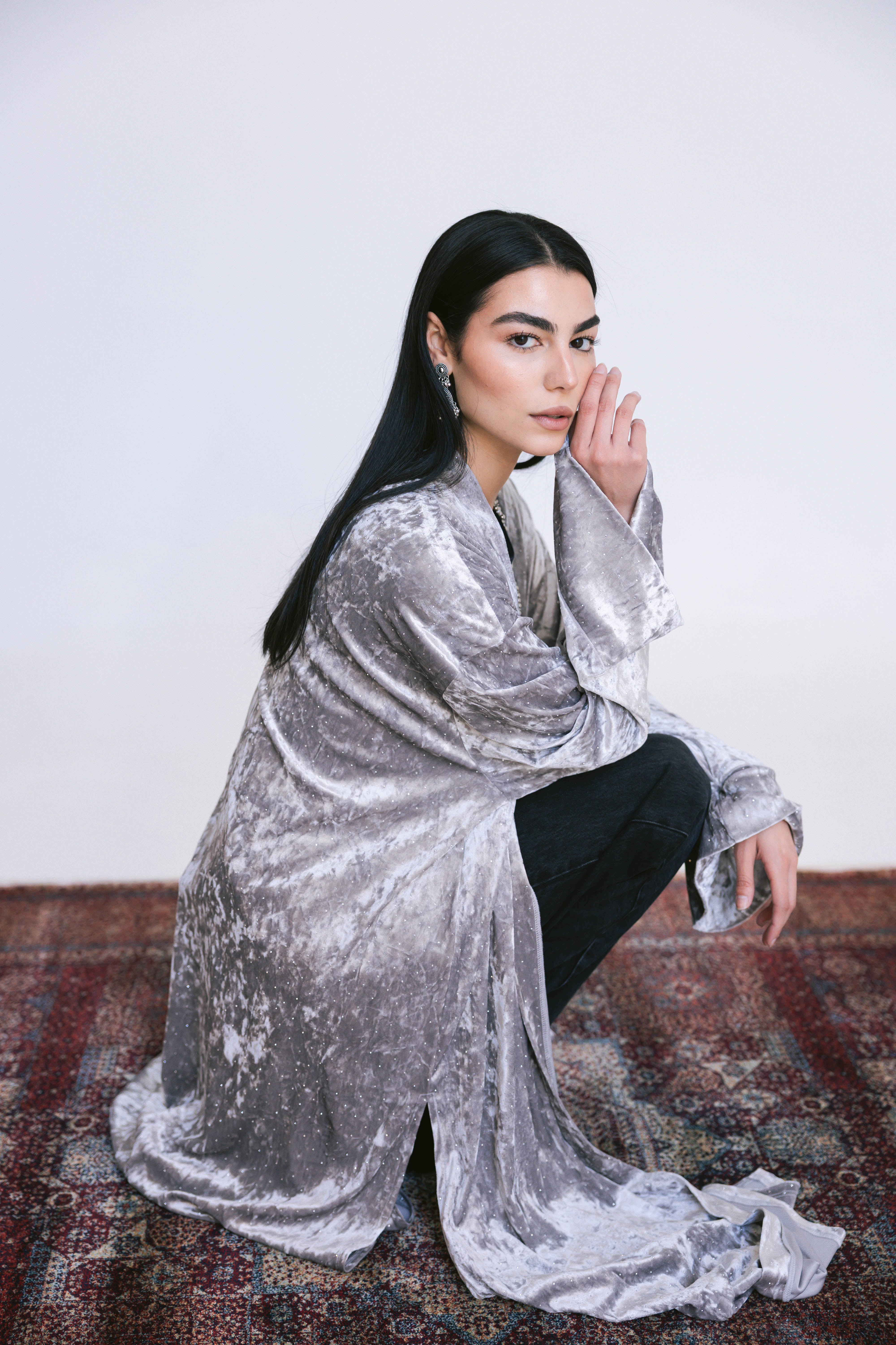 Layali Kaftan ( silver)