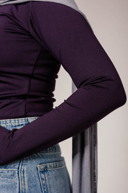 Purple Long Sleeve Top