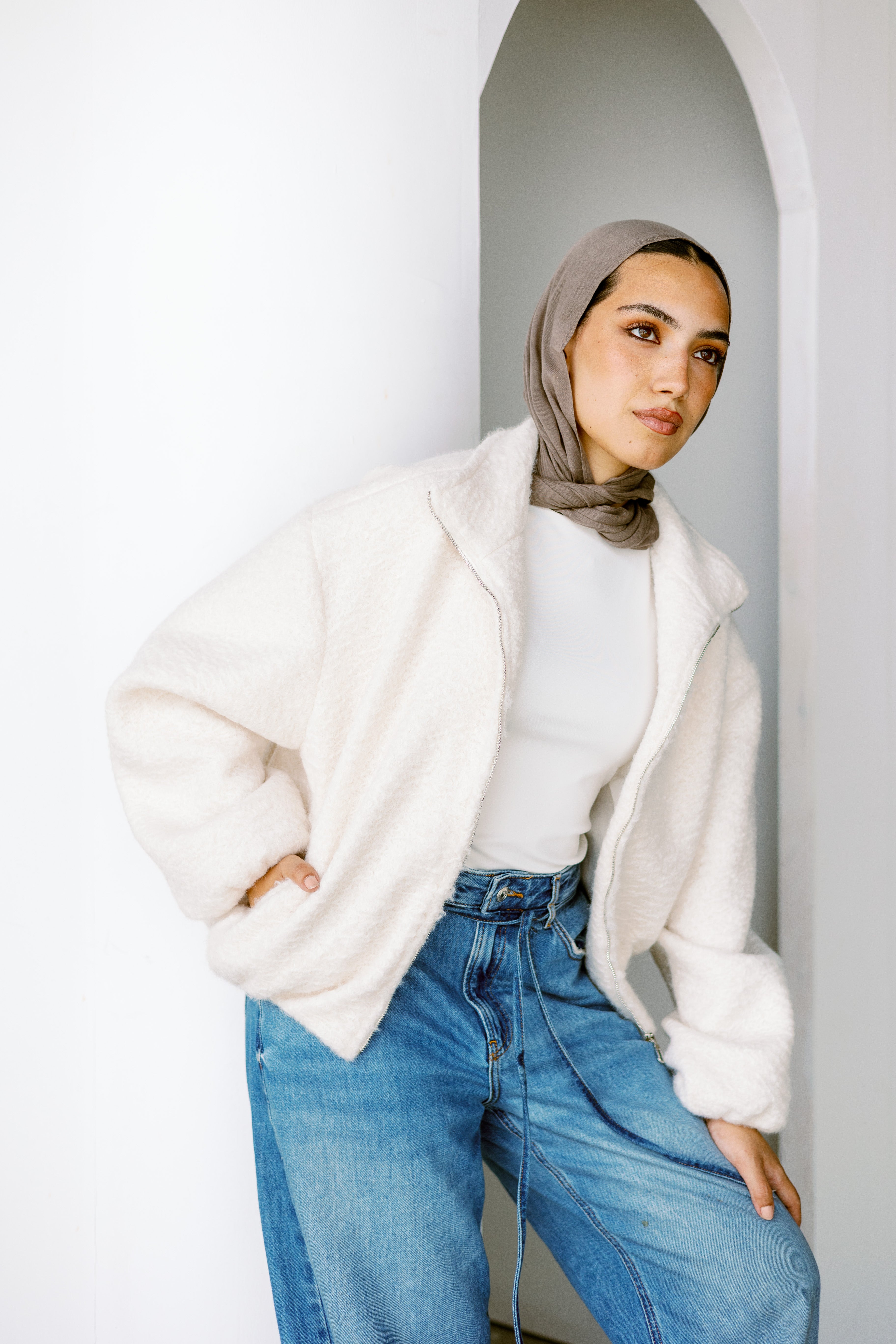 NÓIR JACKET ( OFF WHITE )