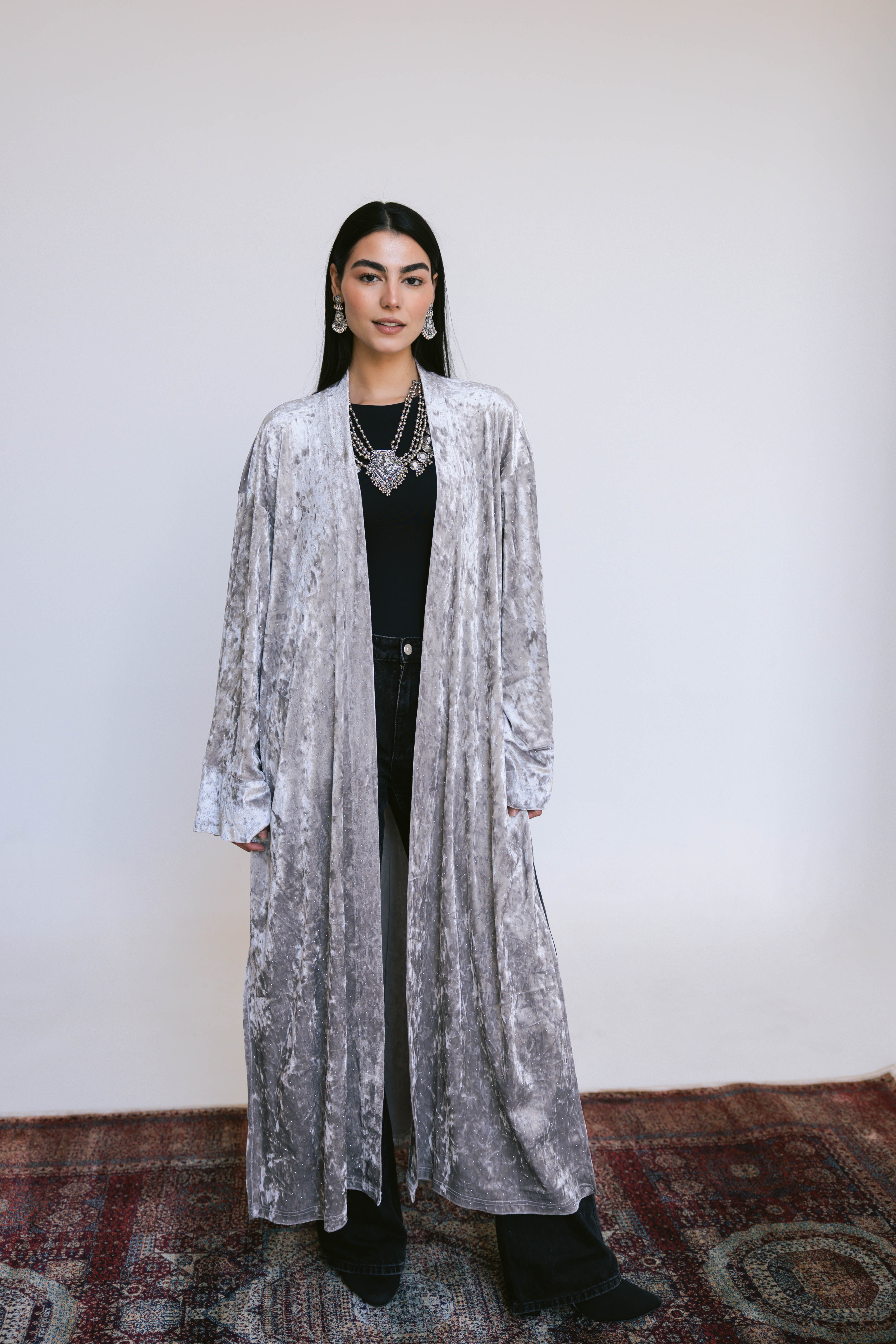 Layali Kaftan ( silver)