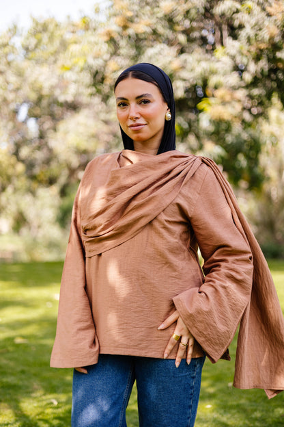 Serena Top ( Neutral Camel Shade )