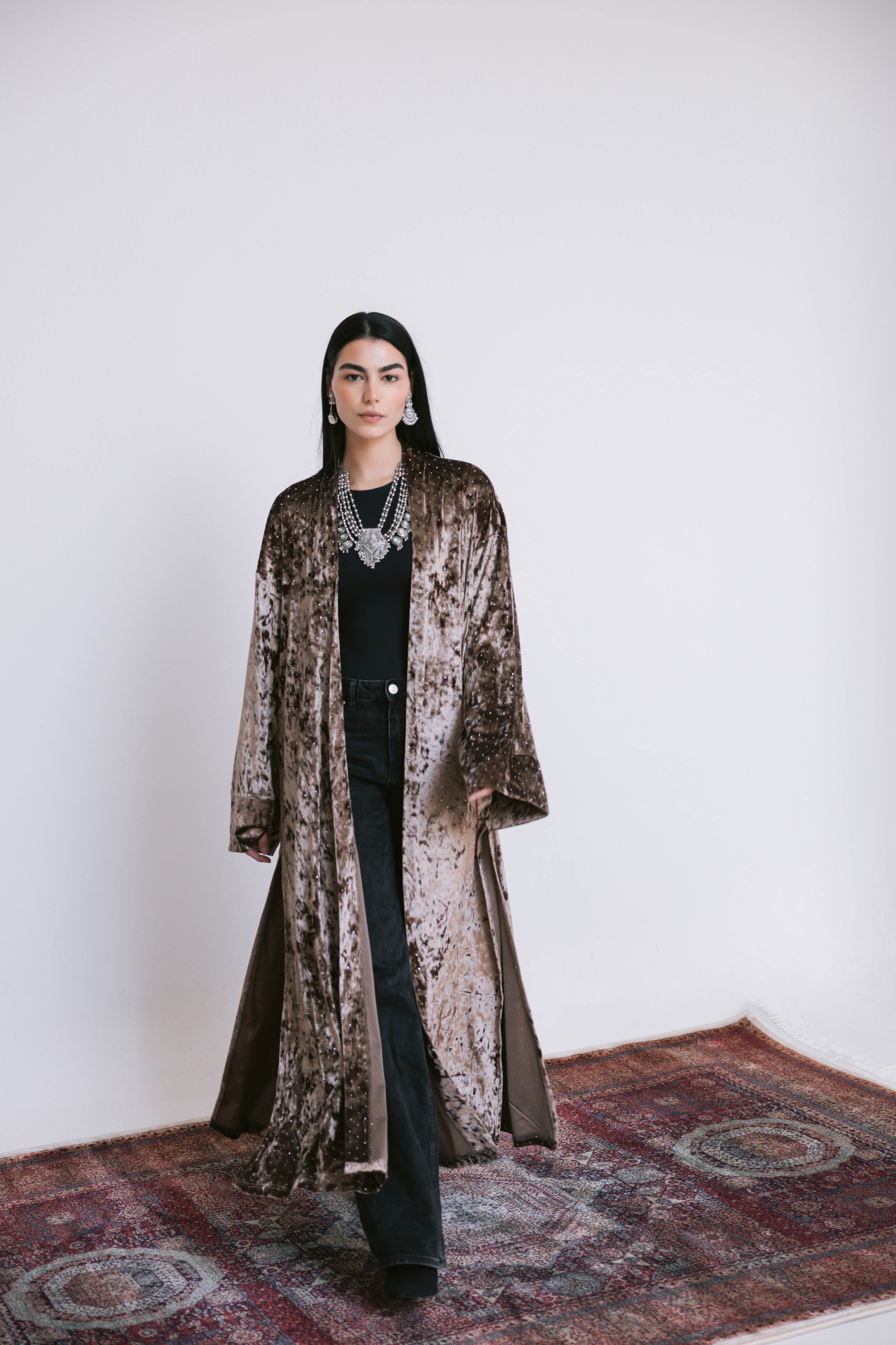 Layali Kaftan ( Brown )