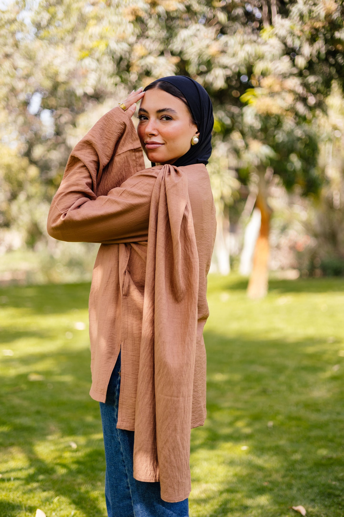 Serena Top ( Neutral Camel Shade )