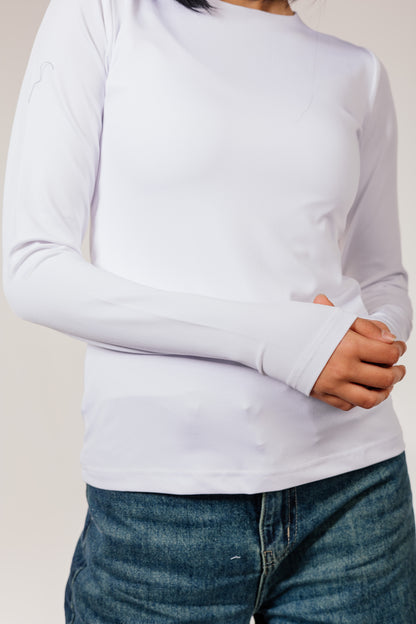 White Long Sleeve Top