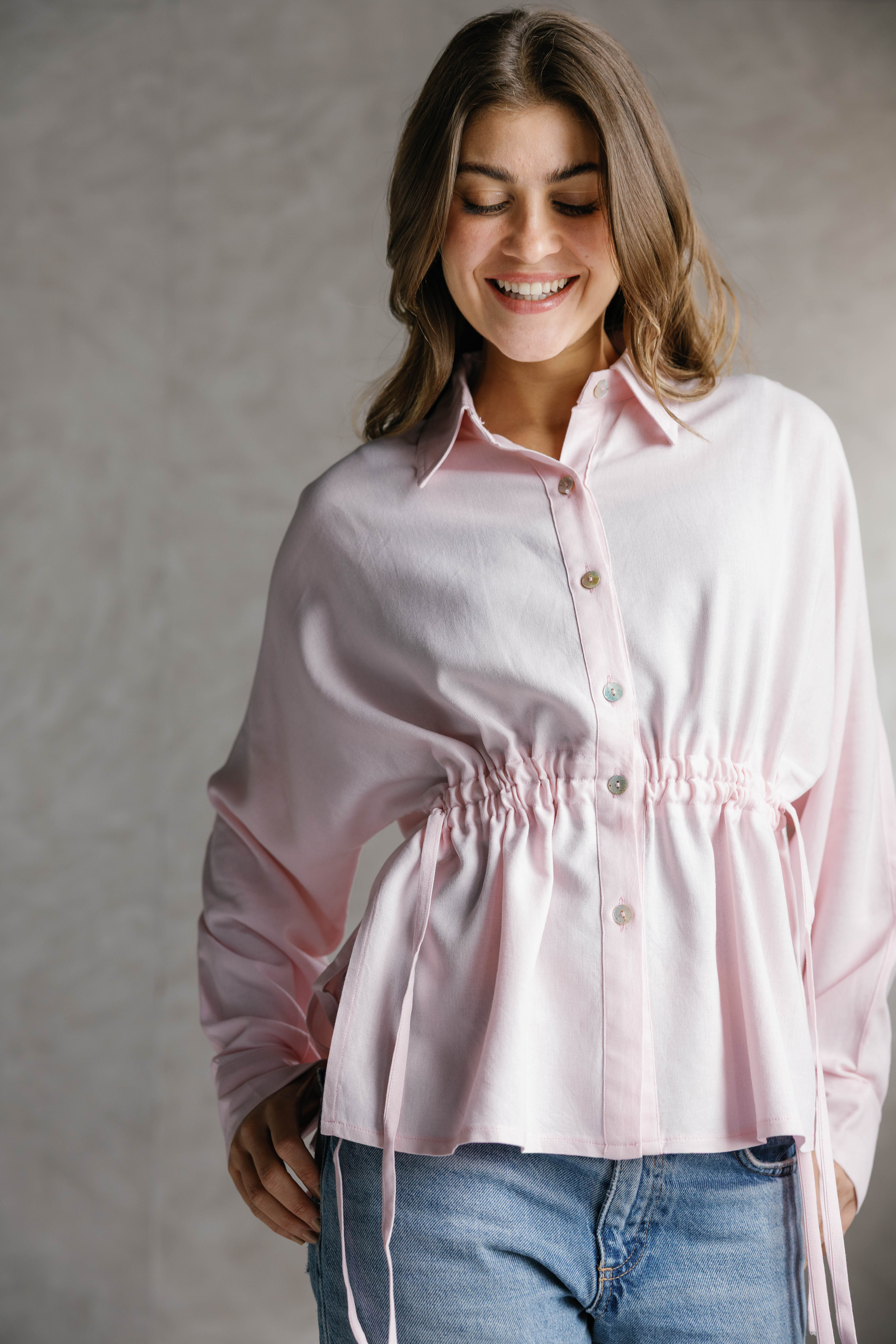 Layali Shirt ( Baby pink  )