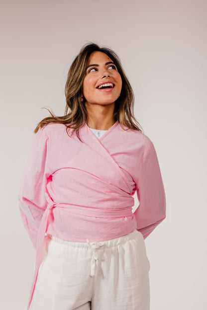 Sashi blouse ( Baby pink)