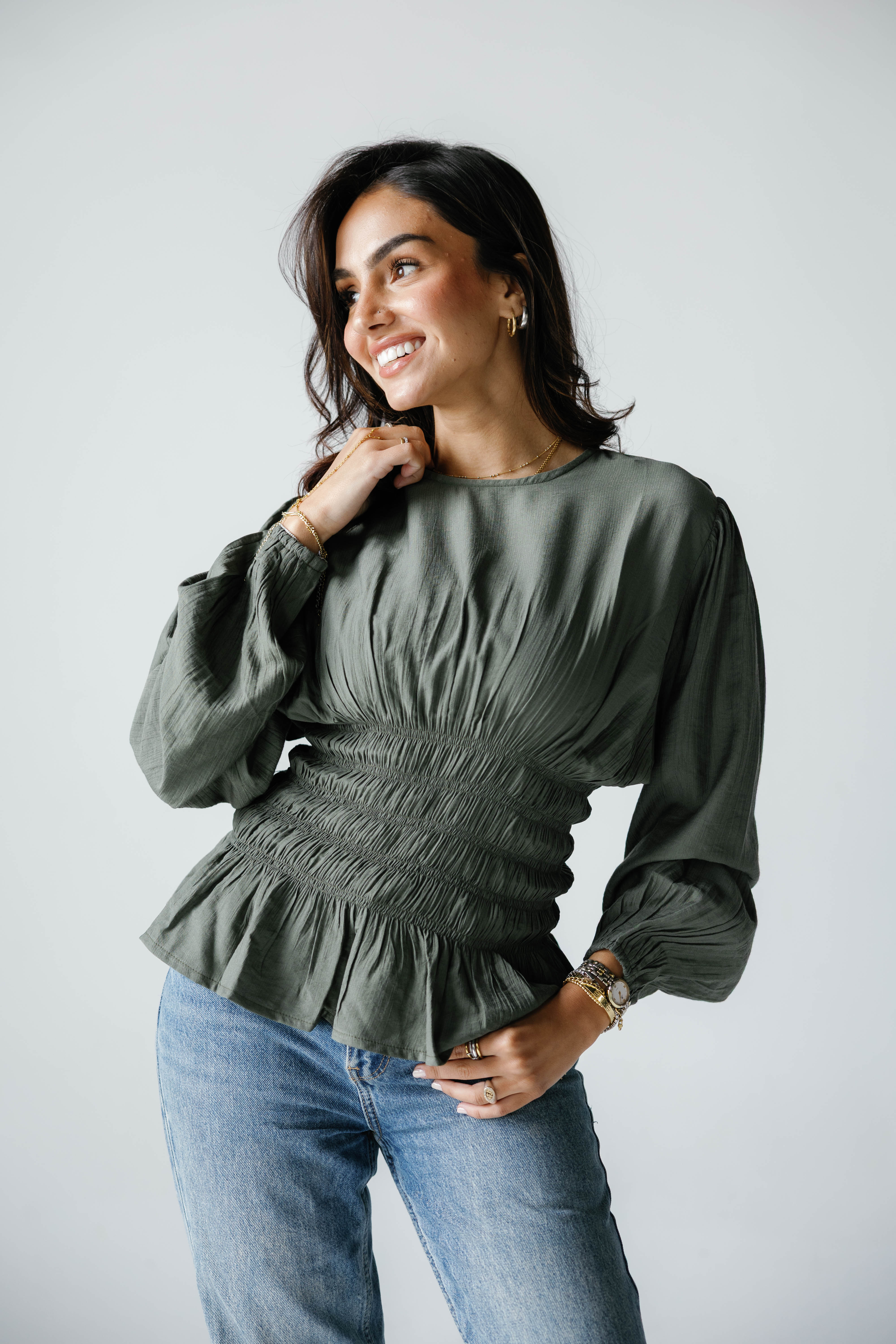 Mila Blouse ( olive )