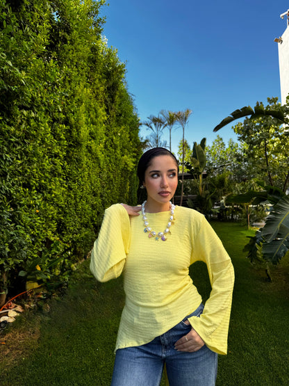 Noua blouse ( Butter yellow)