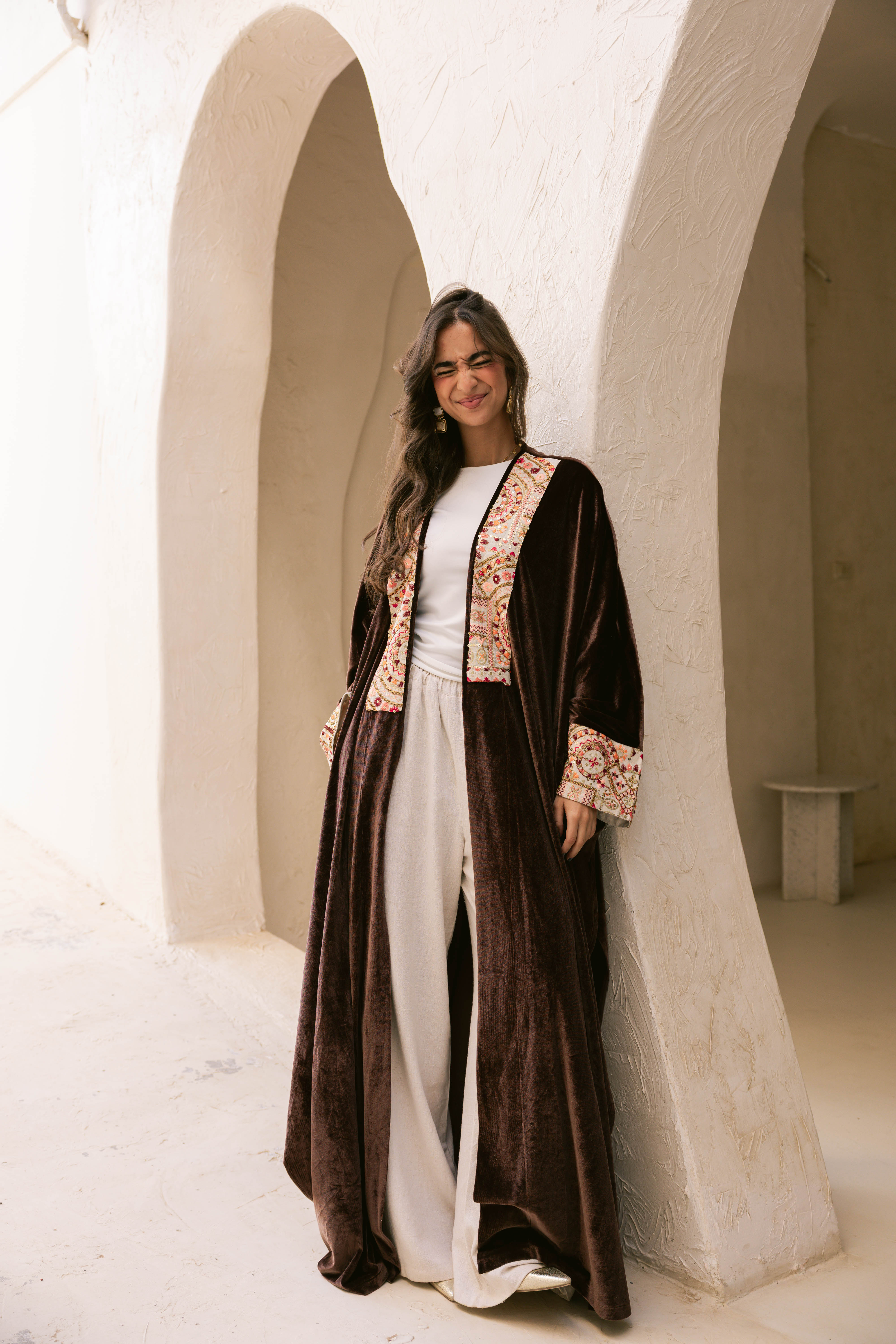 Badia Kaftan ( Brown )