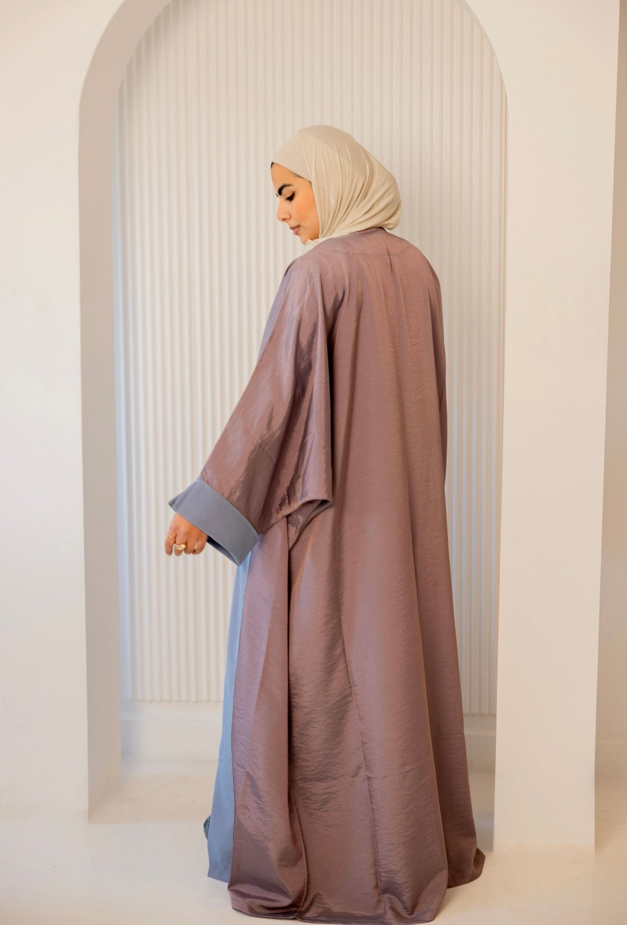 Twilight Elegance Kaftan pastel blue