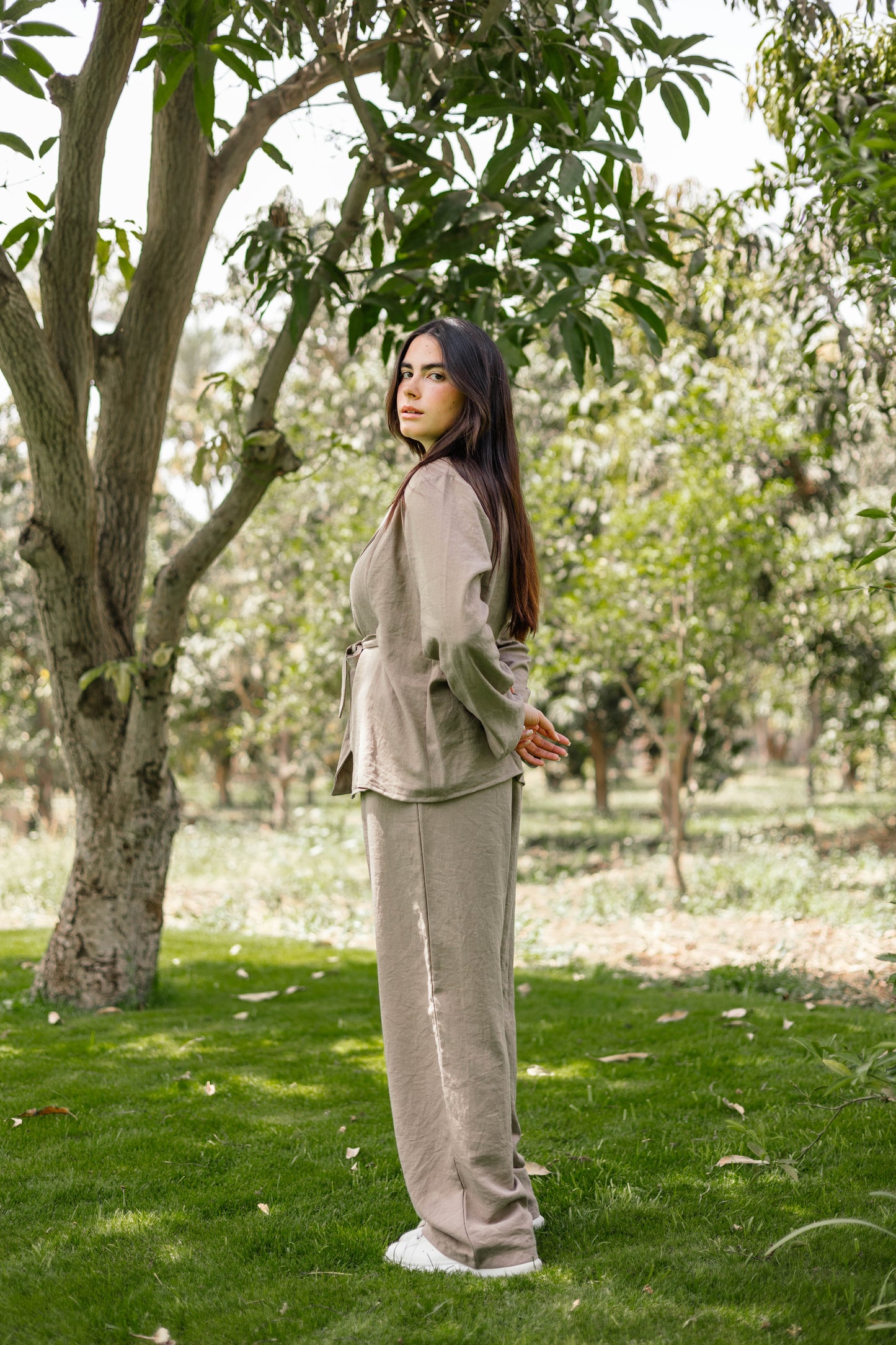 Puffy Set Mocha (Linen)