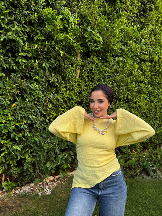 Noua blouse ( Butter yellow)
