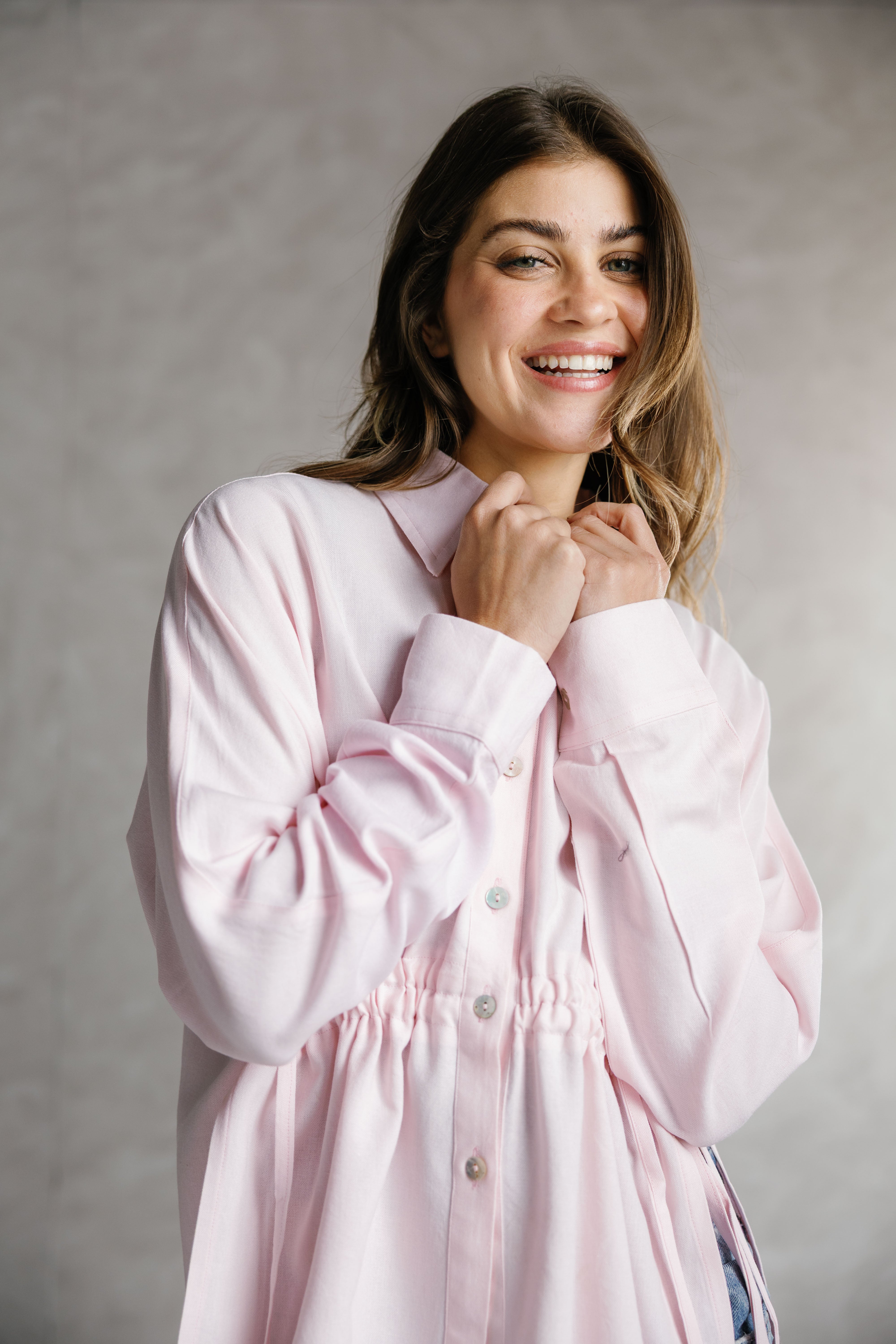 Layali Shirt ( Baby pink  )
