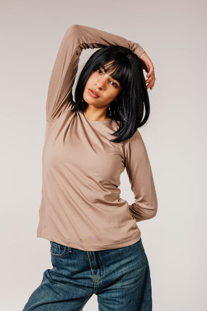 Mocha Long Sleeve Top