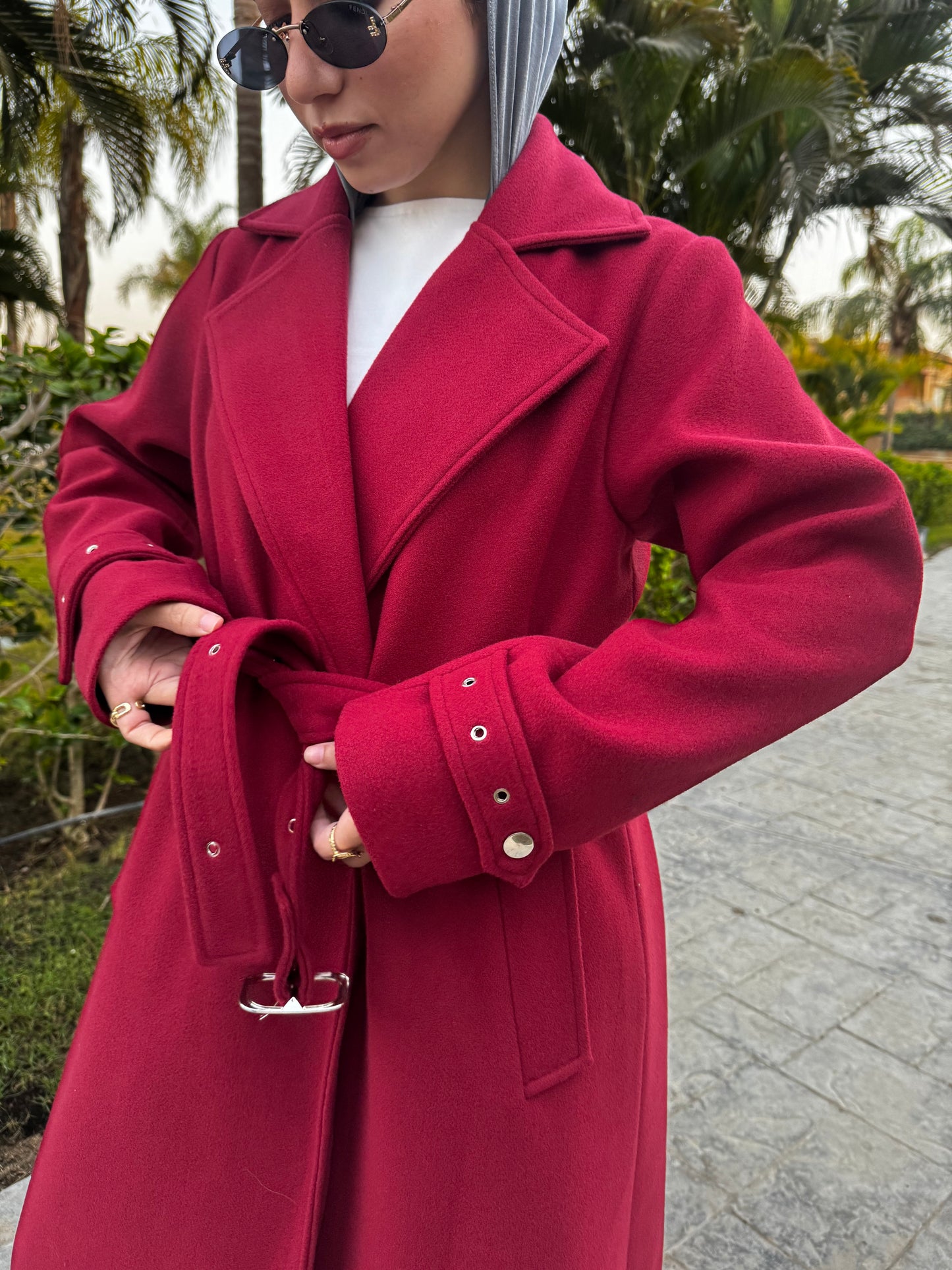 Virtue coat Burgundy